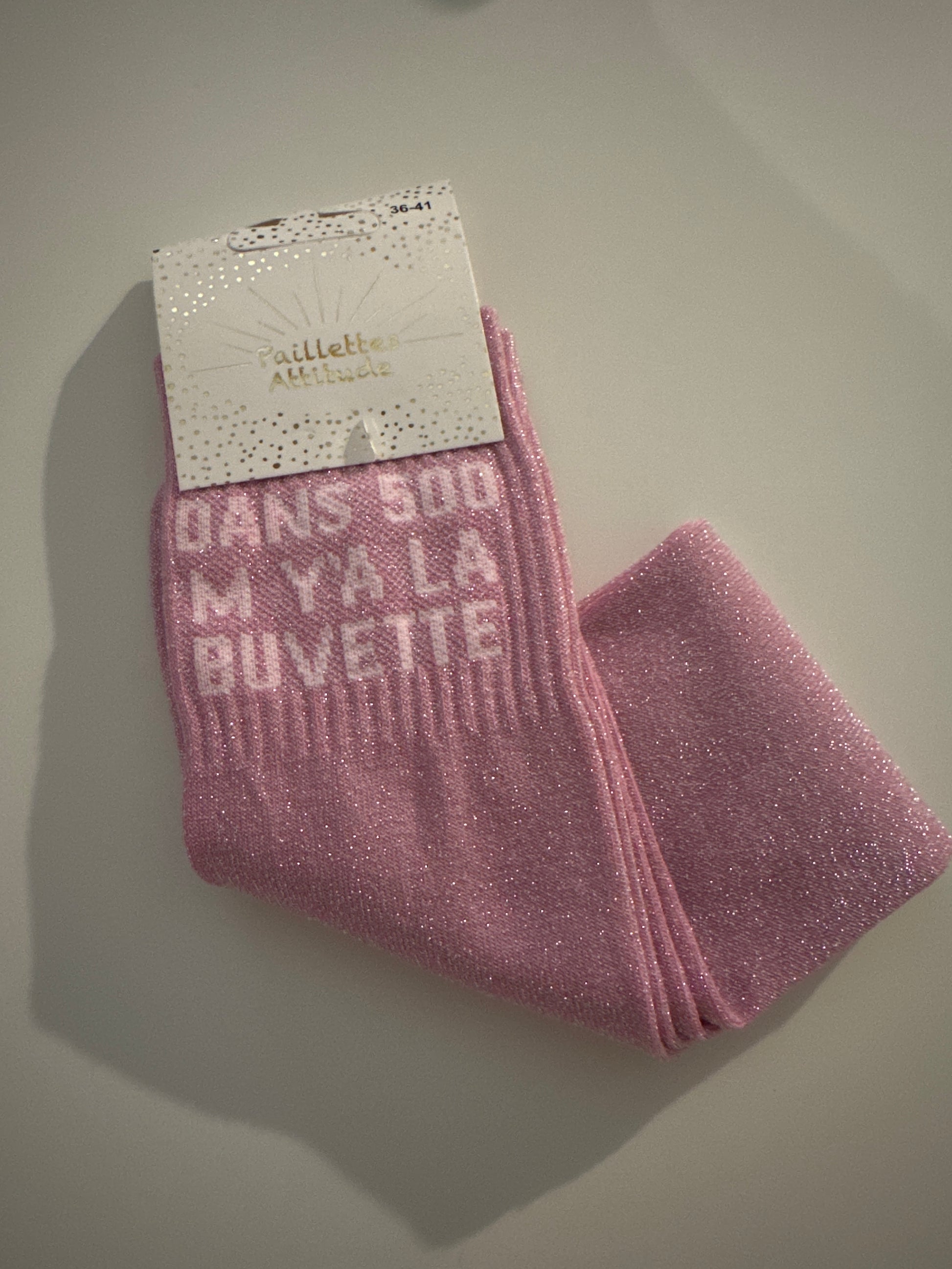 Chaussette équitation « dans 500 M y’a la buvette