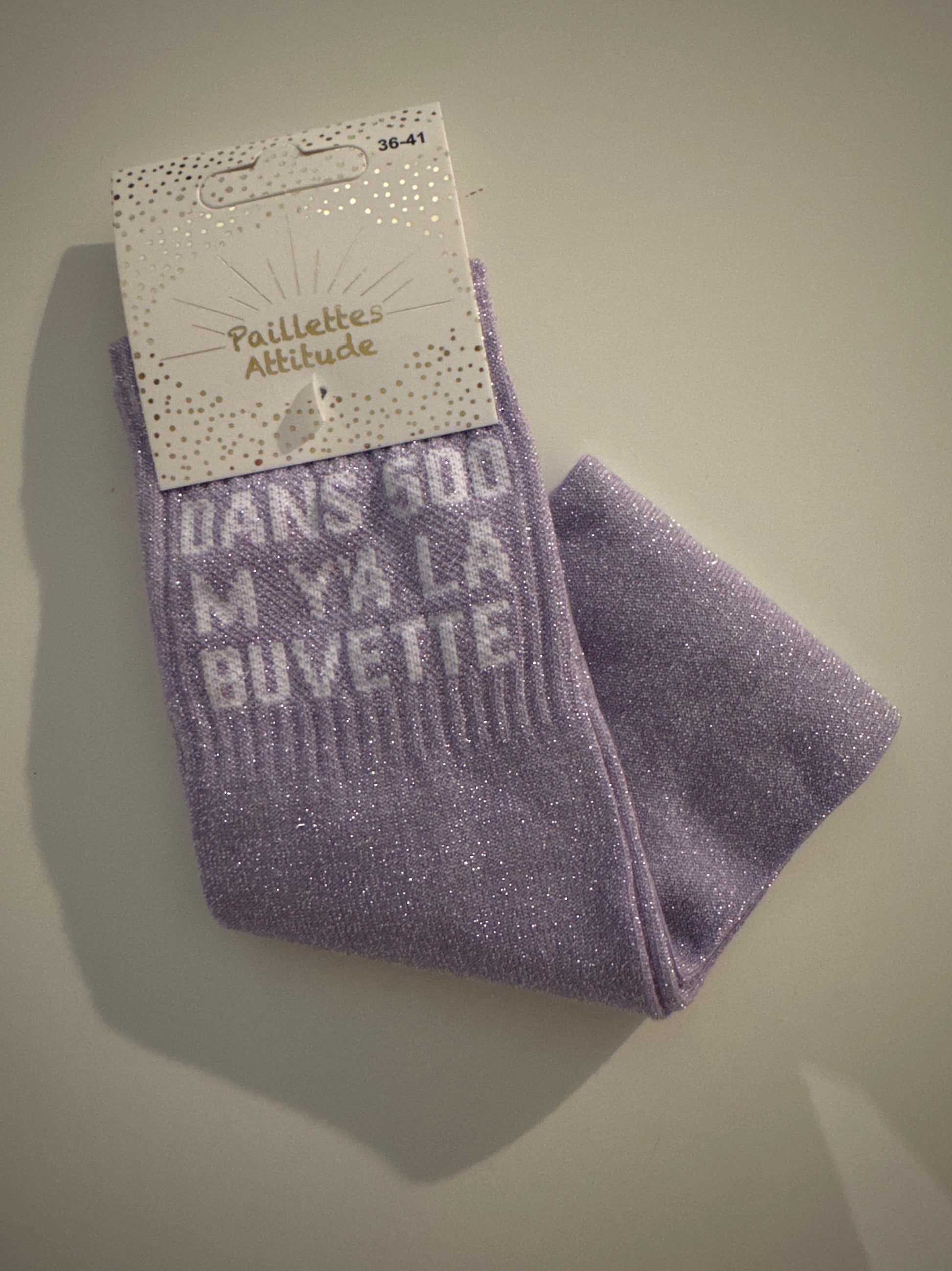 Chaussette équitation « dans 500 M y’a la buvette