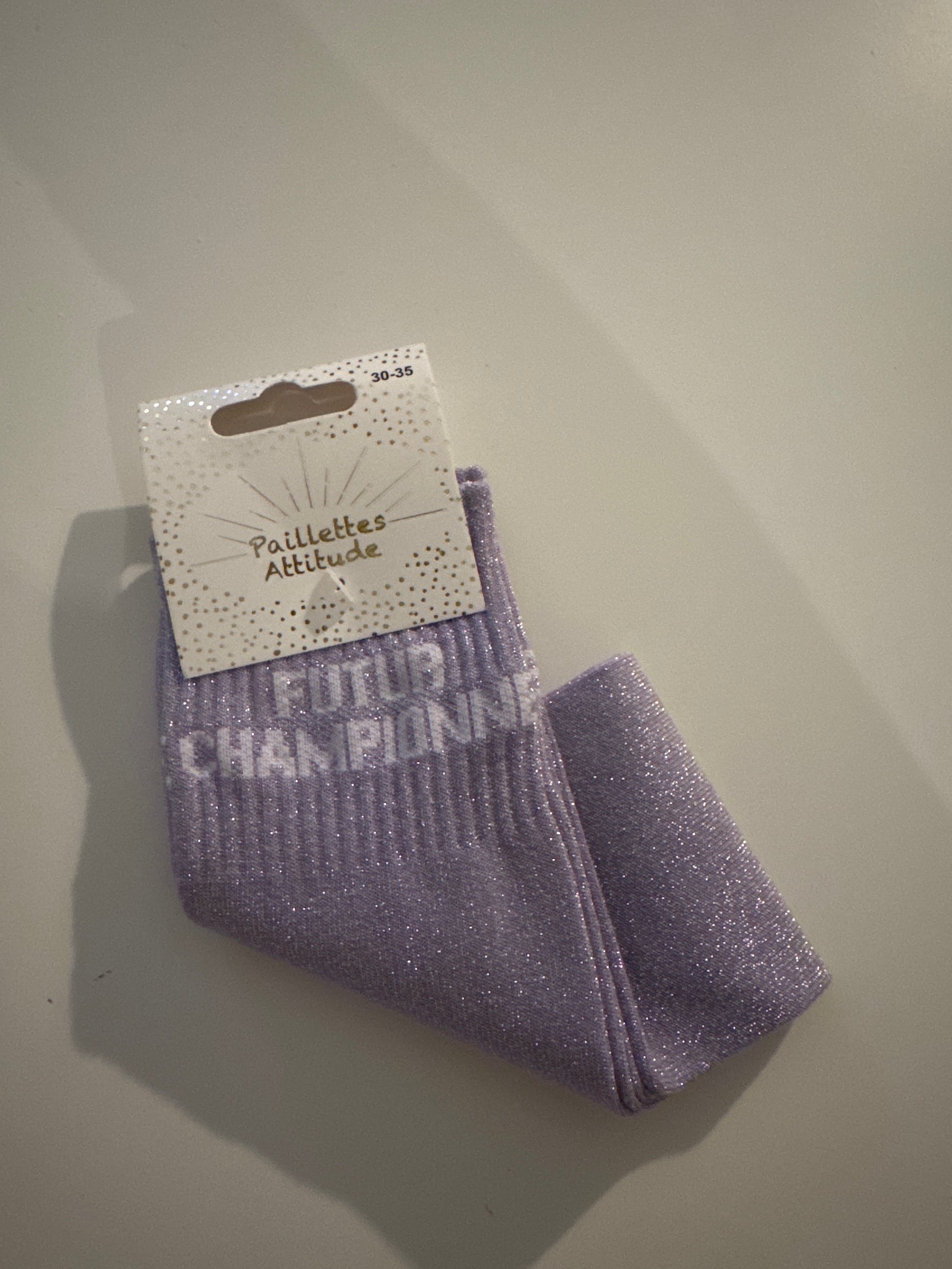 Chaussette pailletée FUTUR CHAMPIONNE 30/35
