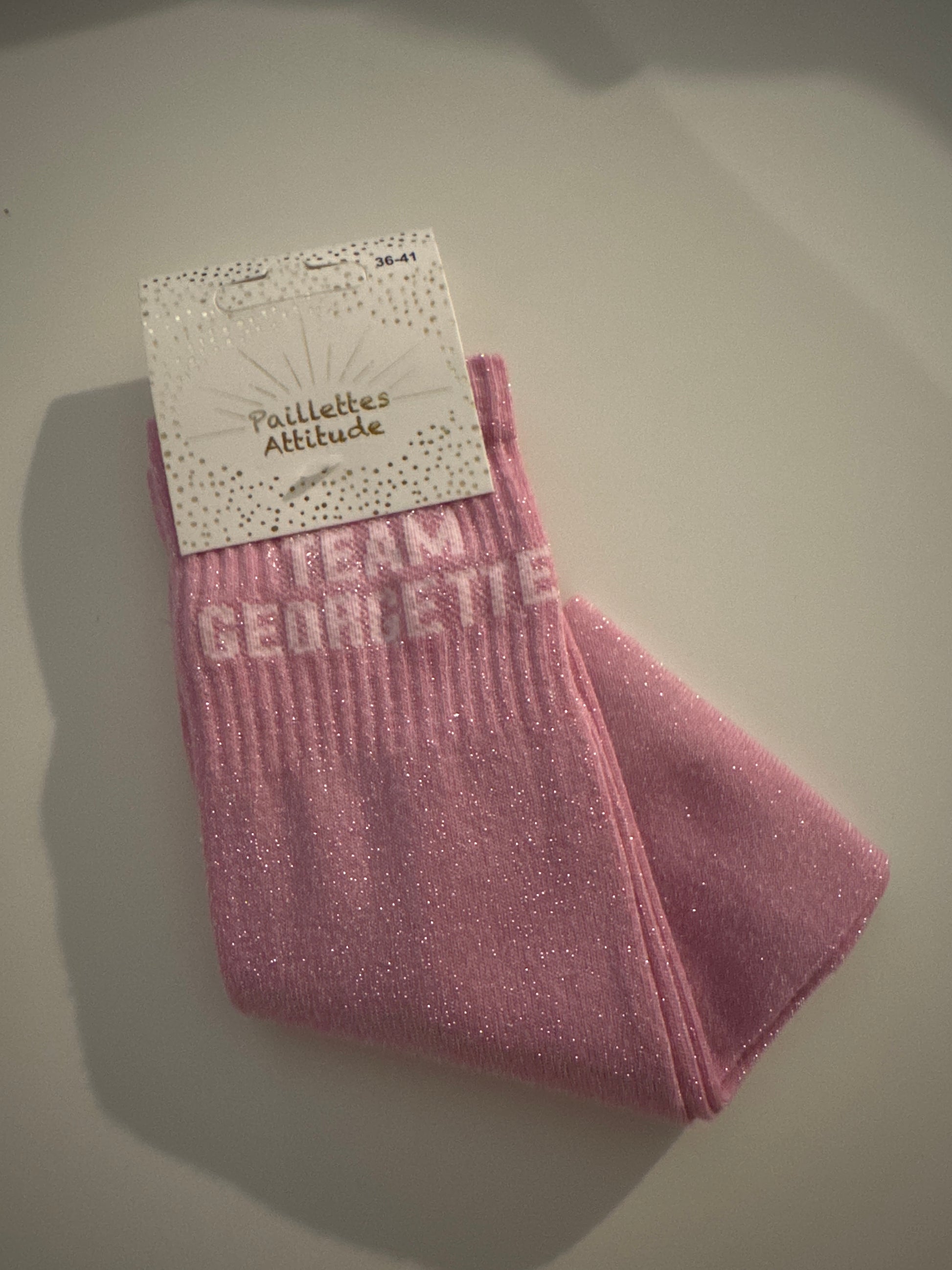 Chaussette pailletée équitation TEAM GEORGETTE
