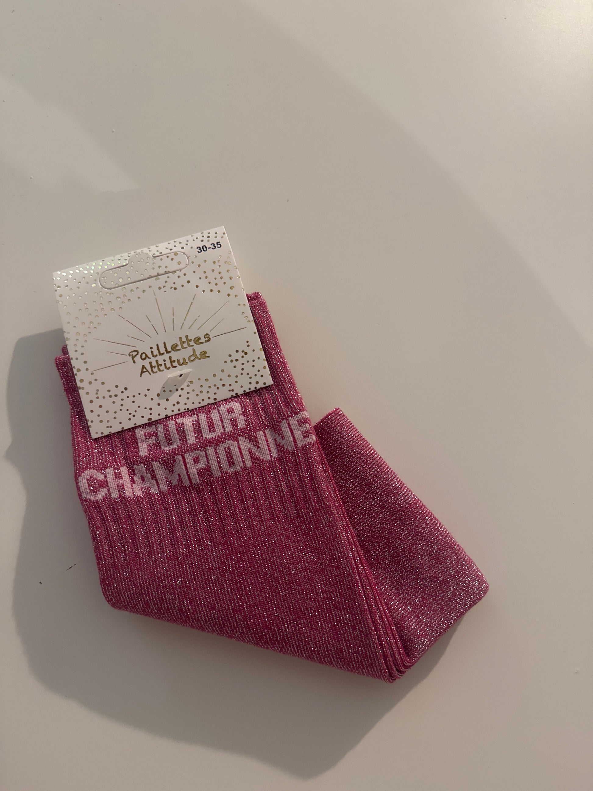 Chaussette pailletée FUTUR CHAMPIONNE 30/35