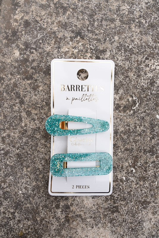 Barrette pailletée