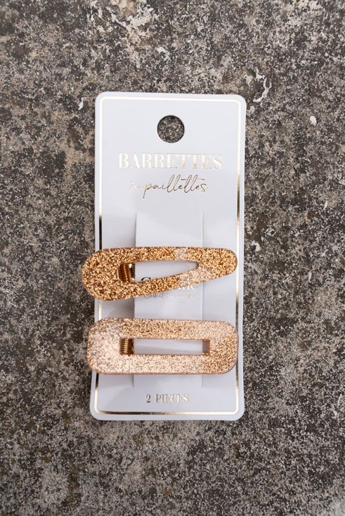 Barrette pailletée