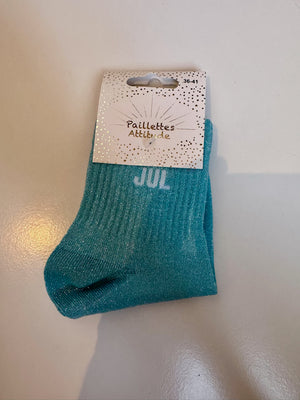 Chaussettes Bleu Pailletée « Jul »