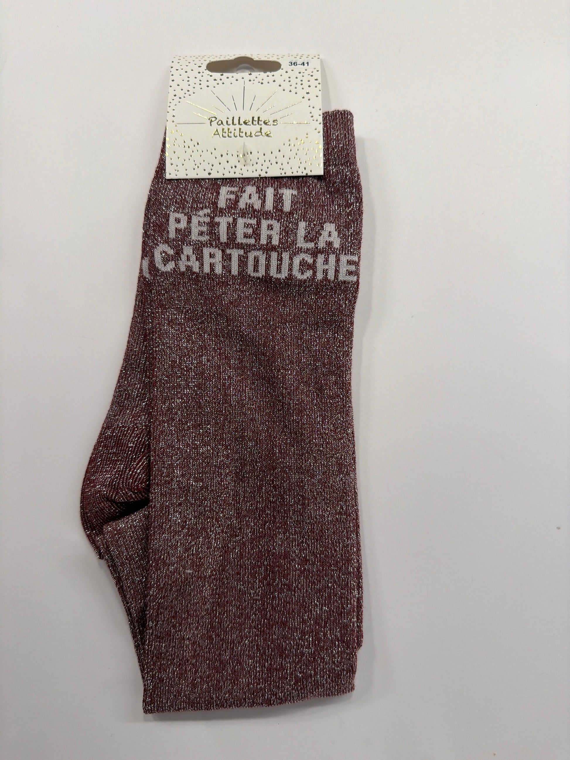 Chaussette équitation pailletée 36-41 FAIT PÉTER LA CARTOUCHE
