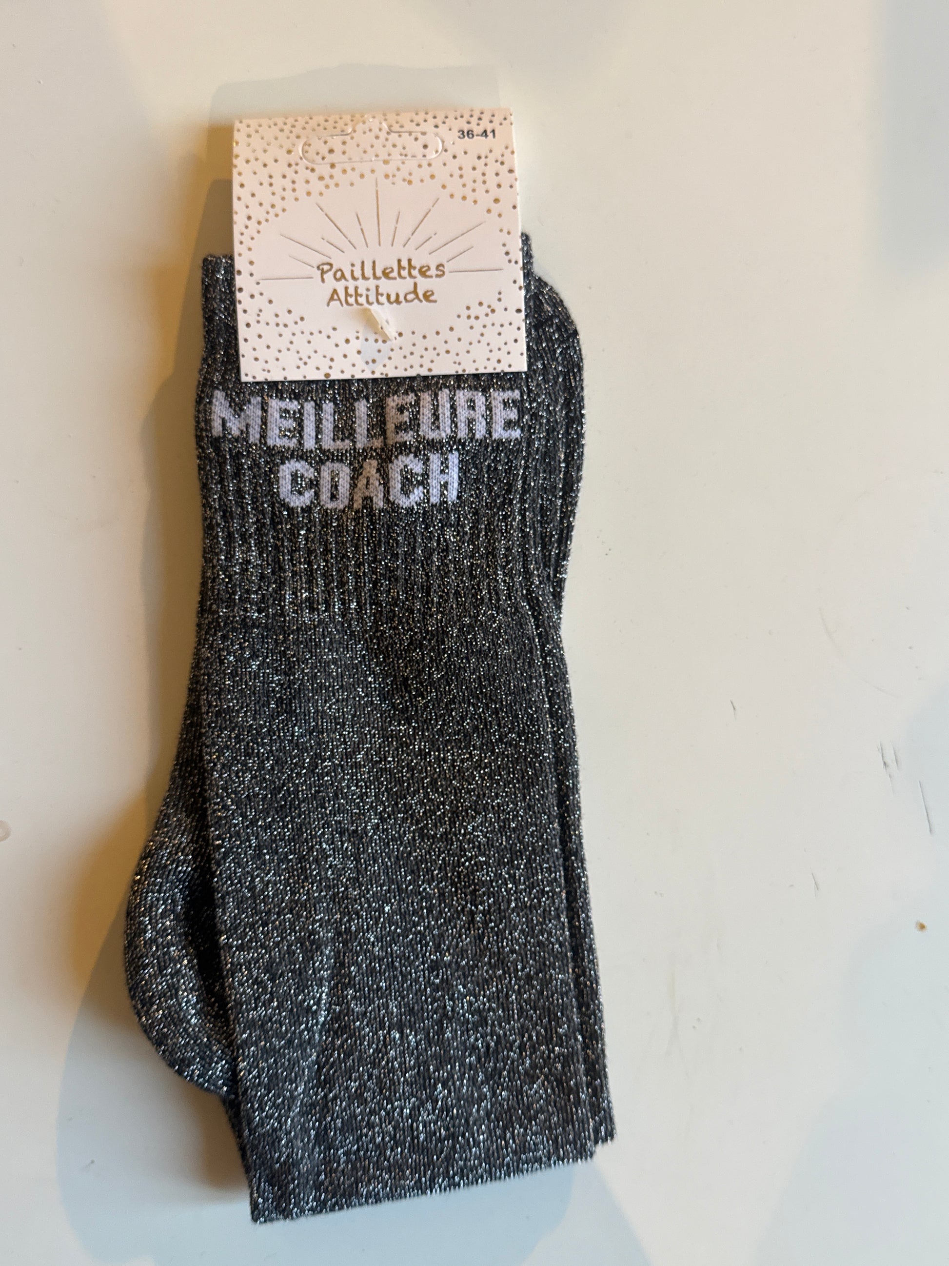 chaussette pailletée équitation MEILLEURE COACH 36/41