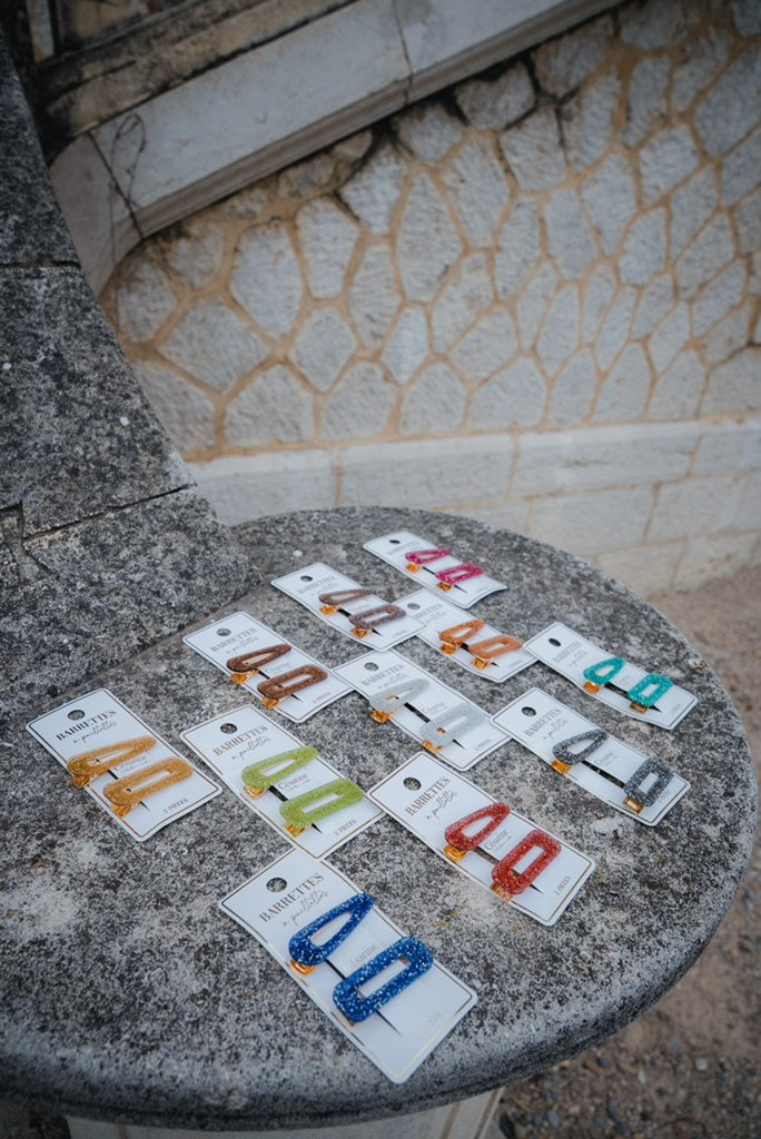 Barrette pailletée