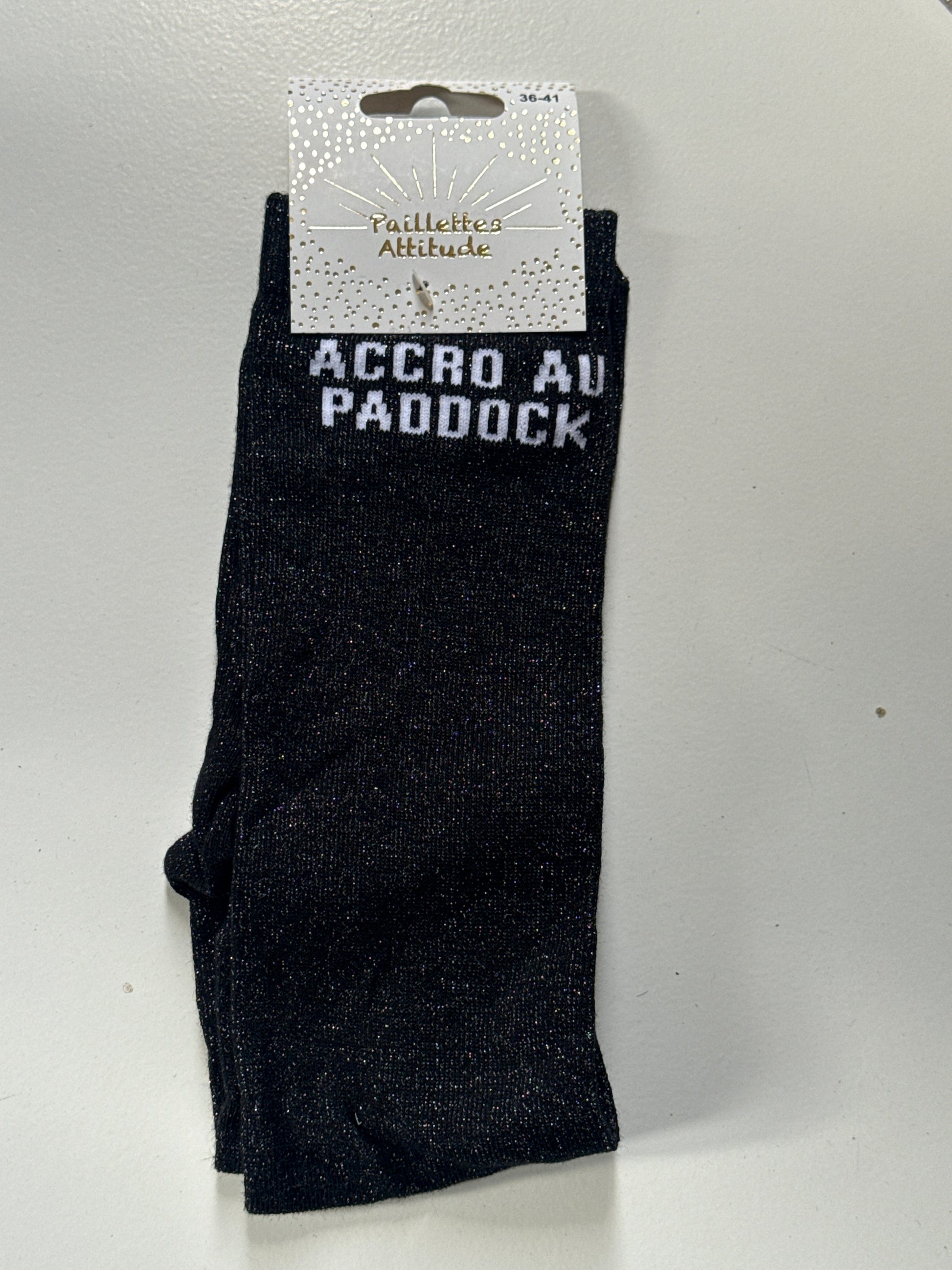 Chaussette pailletée équitation 36-41 ACCRO AU PADDOCK