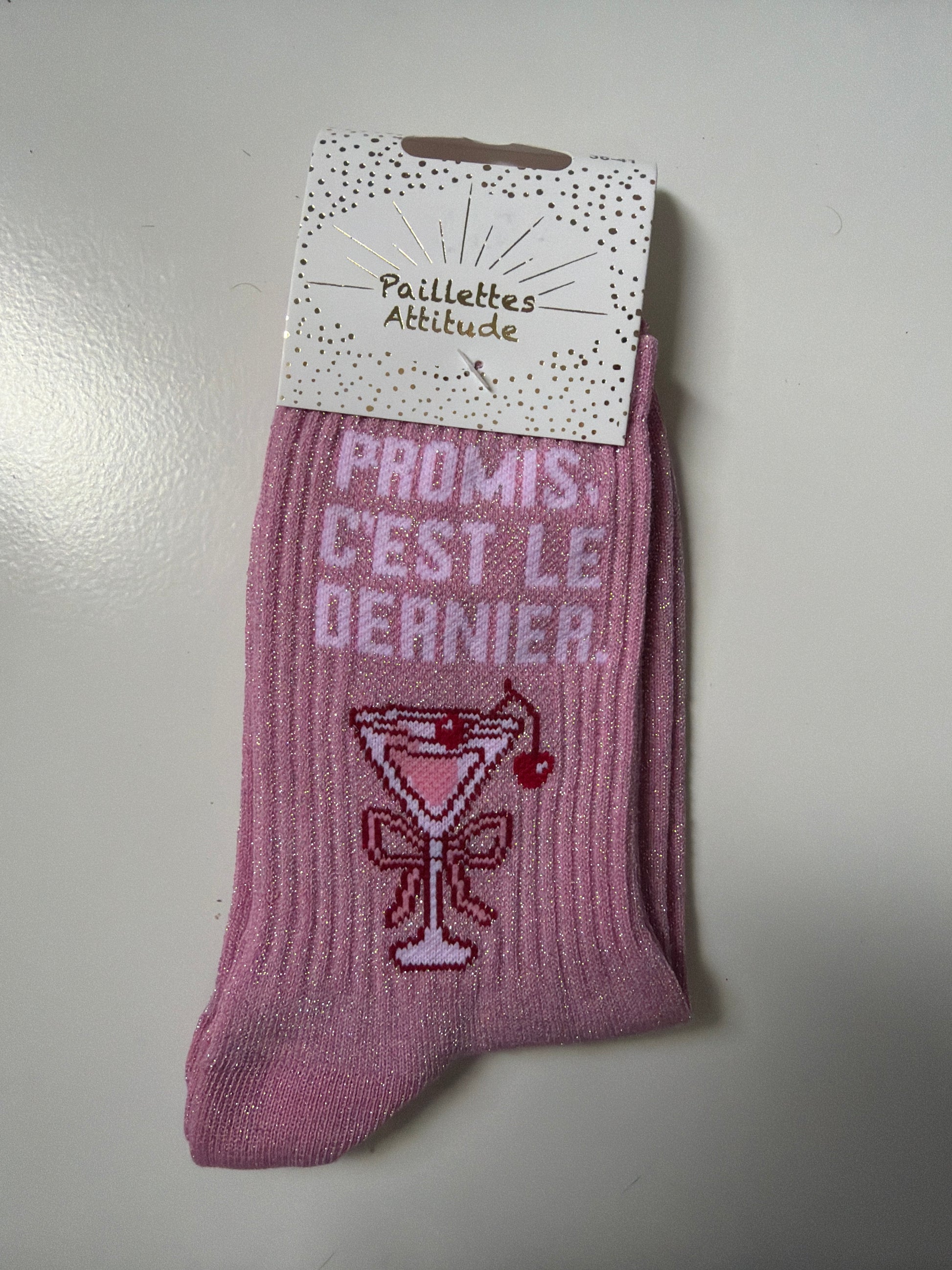 Chaussette de ville pailletée 36-41 PROMIS, C’EST LE DERNIER