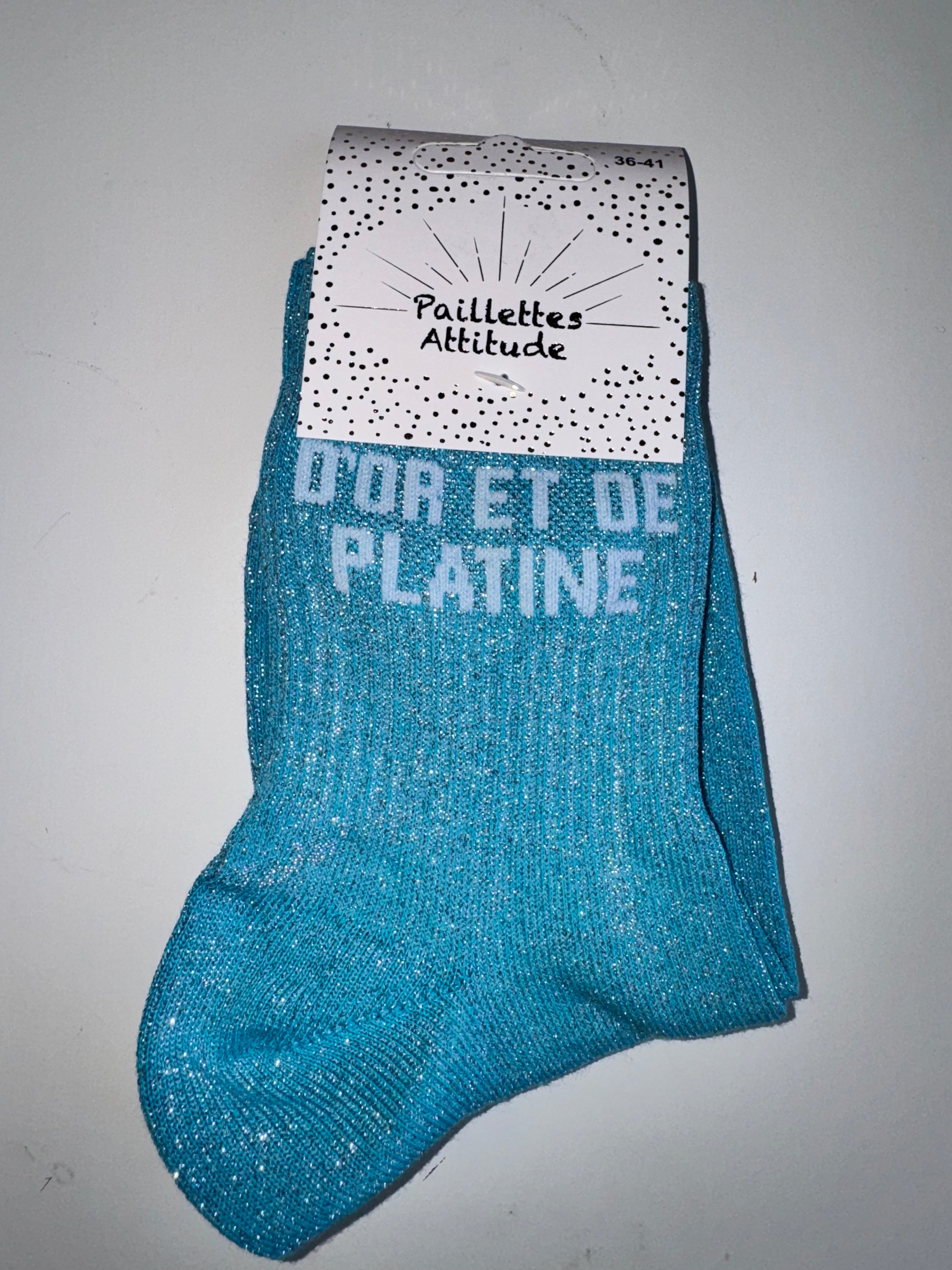 Chaussettes “D’Or et de Platine” – Taille 36/41 ✨