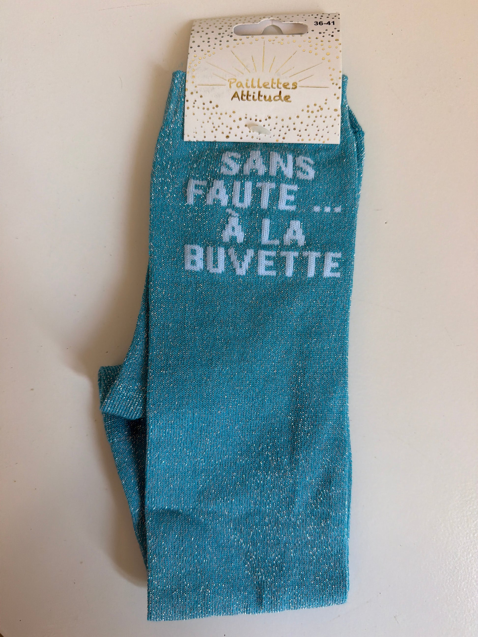 Chaussette pailletée équitation 36-41 SANS FAUTE … À LA BUVETTE