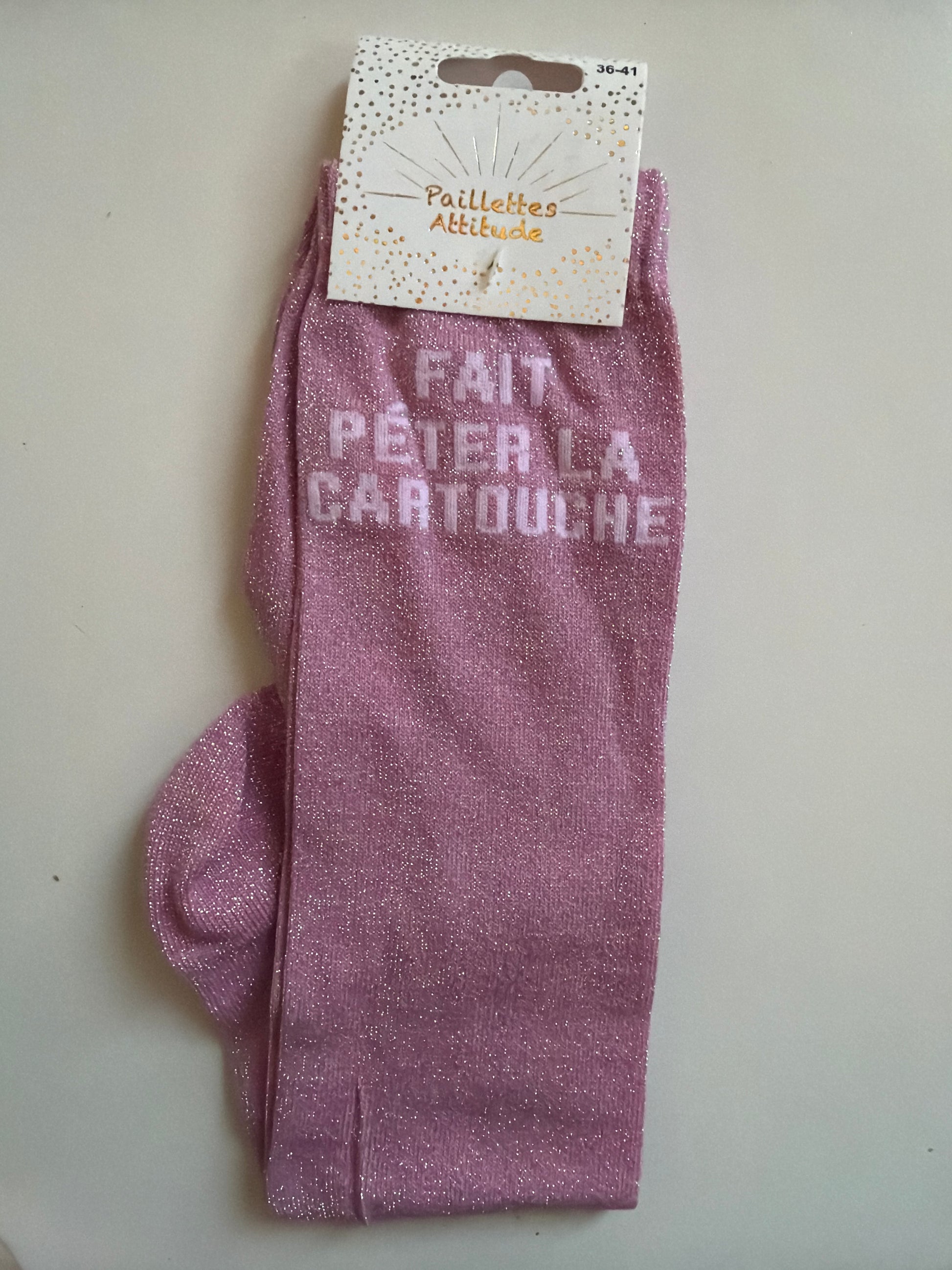 Chaussette équitation pailletée 36-41 FAIT PÉTER LA CARTOUCHE