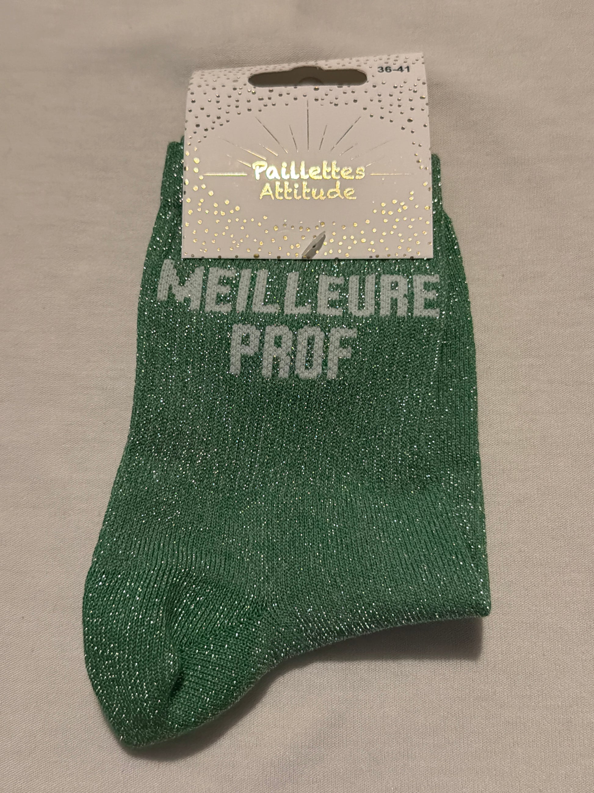 chaussette de ville pailletée 36-41 MEILLEURE PROF