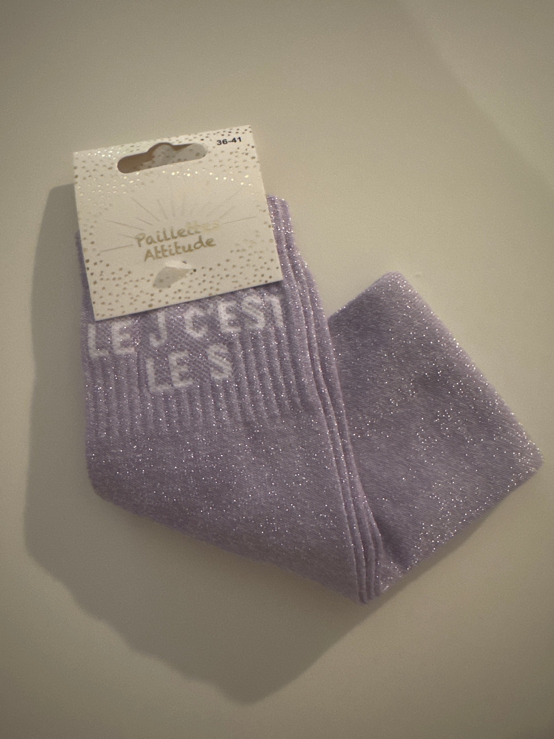 Chaussette pailletée équitation LE J C’EST LE S 36/41