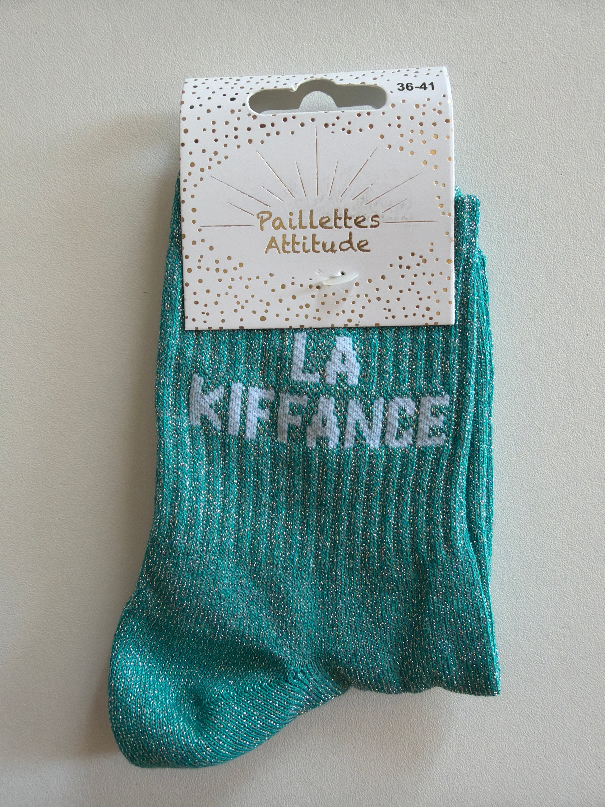 Chaussette de ville pailletée 36-41 LA KIFFANCE