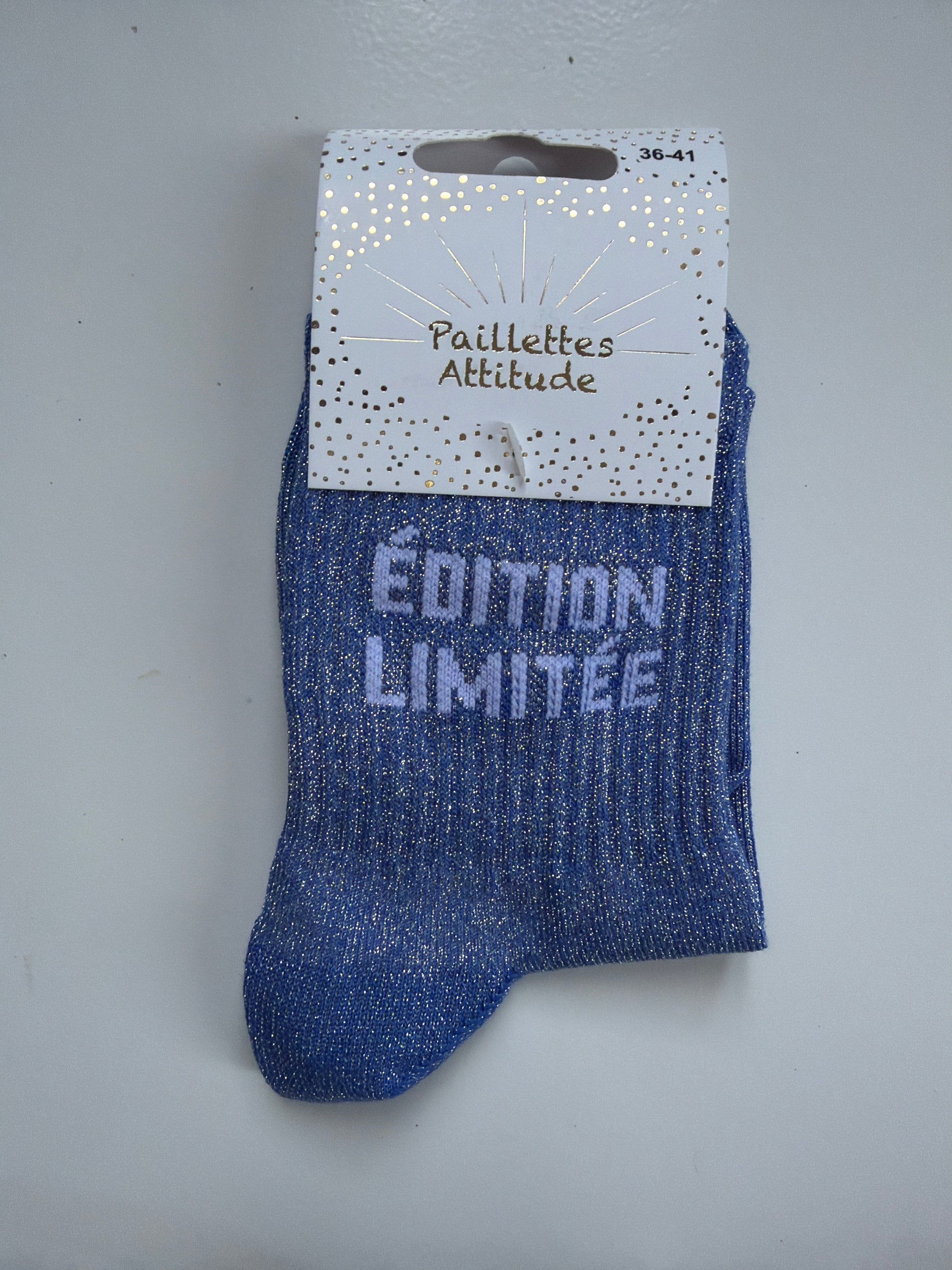 Chaussette pailletée de ville 36-41 ÉDITION LIMITÉE