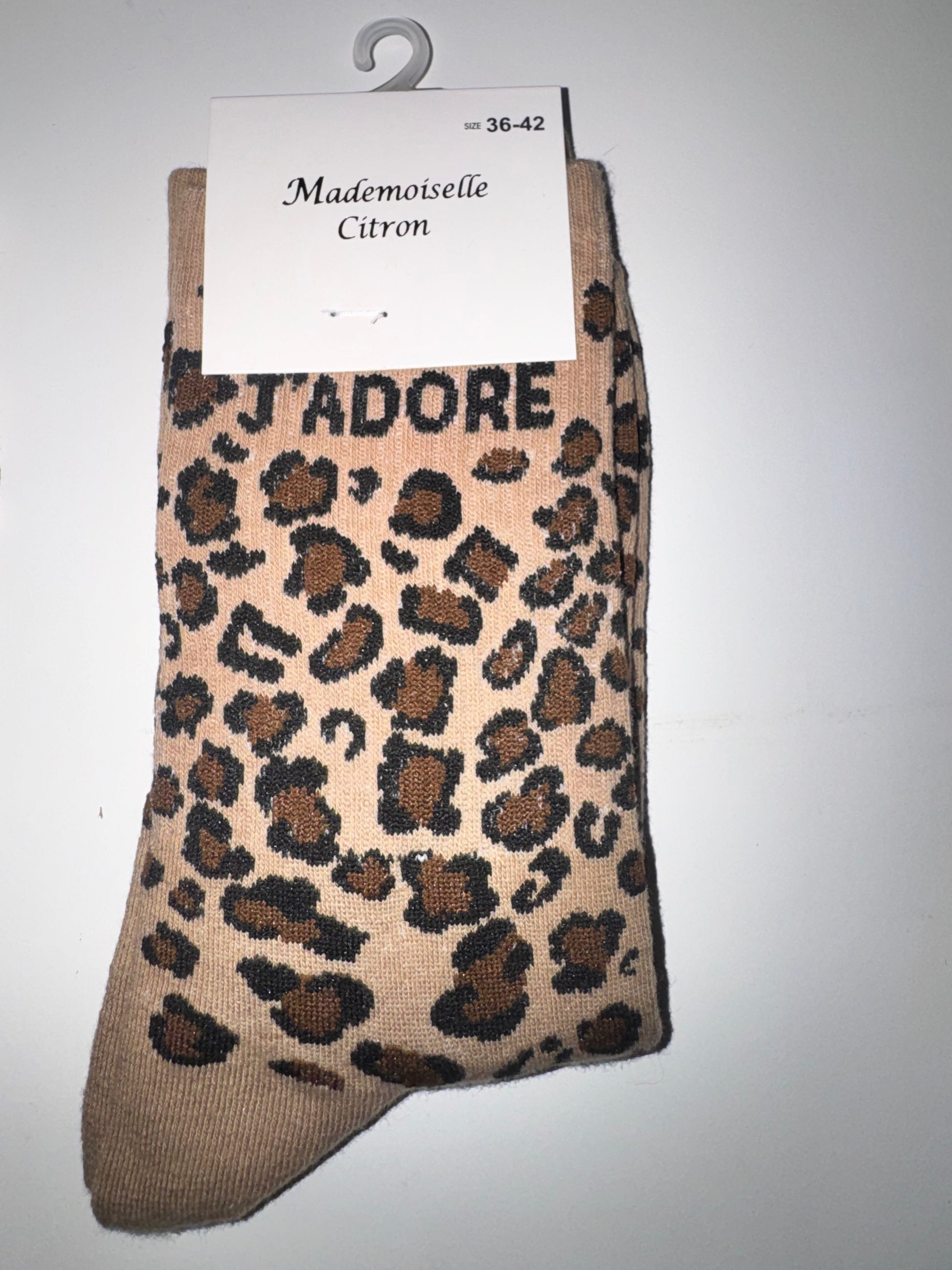 Chaussette léopard basique 36/42