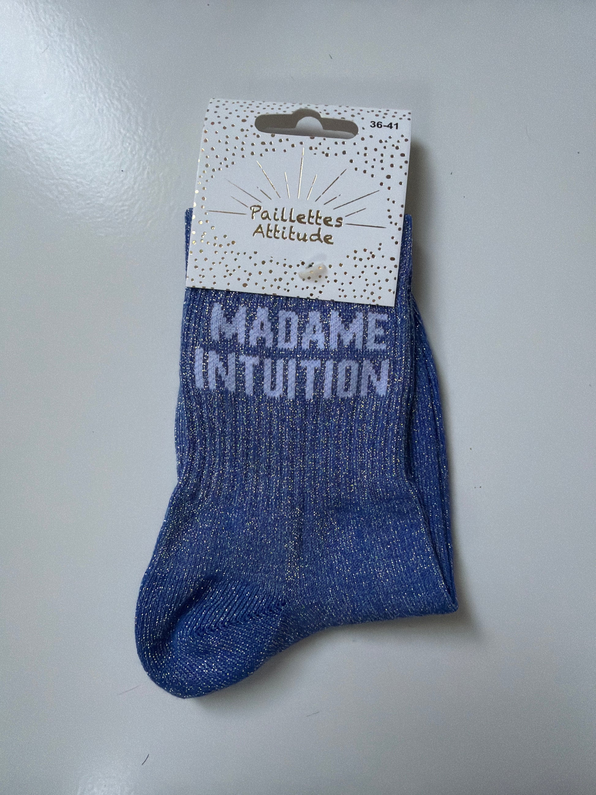 Chaussette de ville pailletée 36-41 MADAME INTUITION