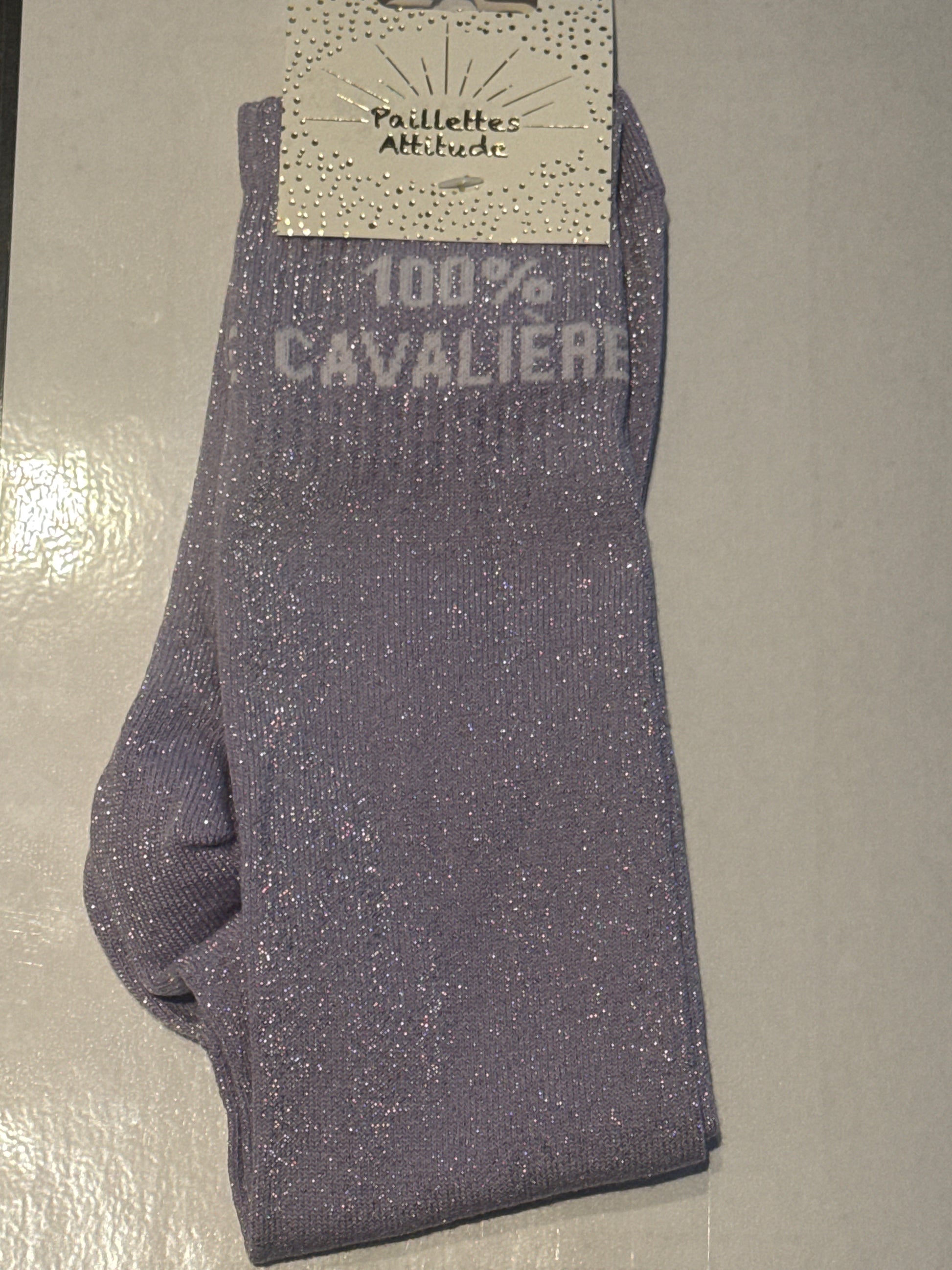 chaussette pailletée 100% cavalière 36/41