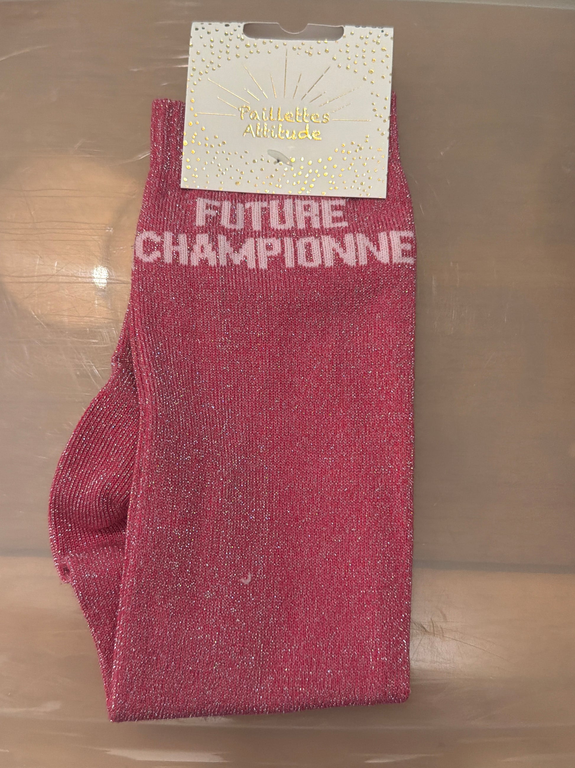 Chaussette pailletée FUTURE CHAMPIONNE 30/35