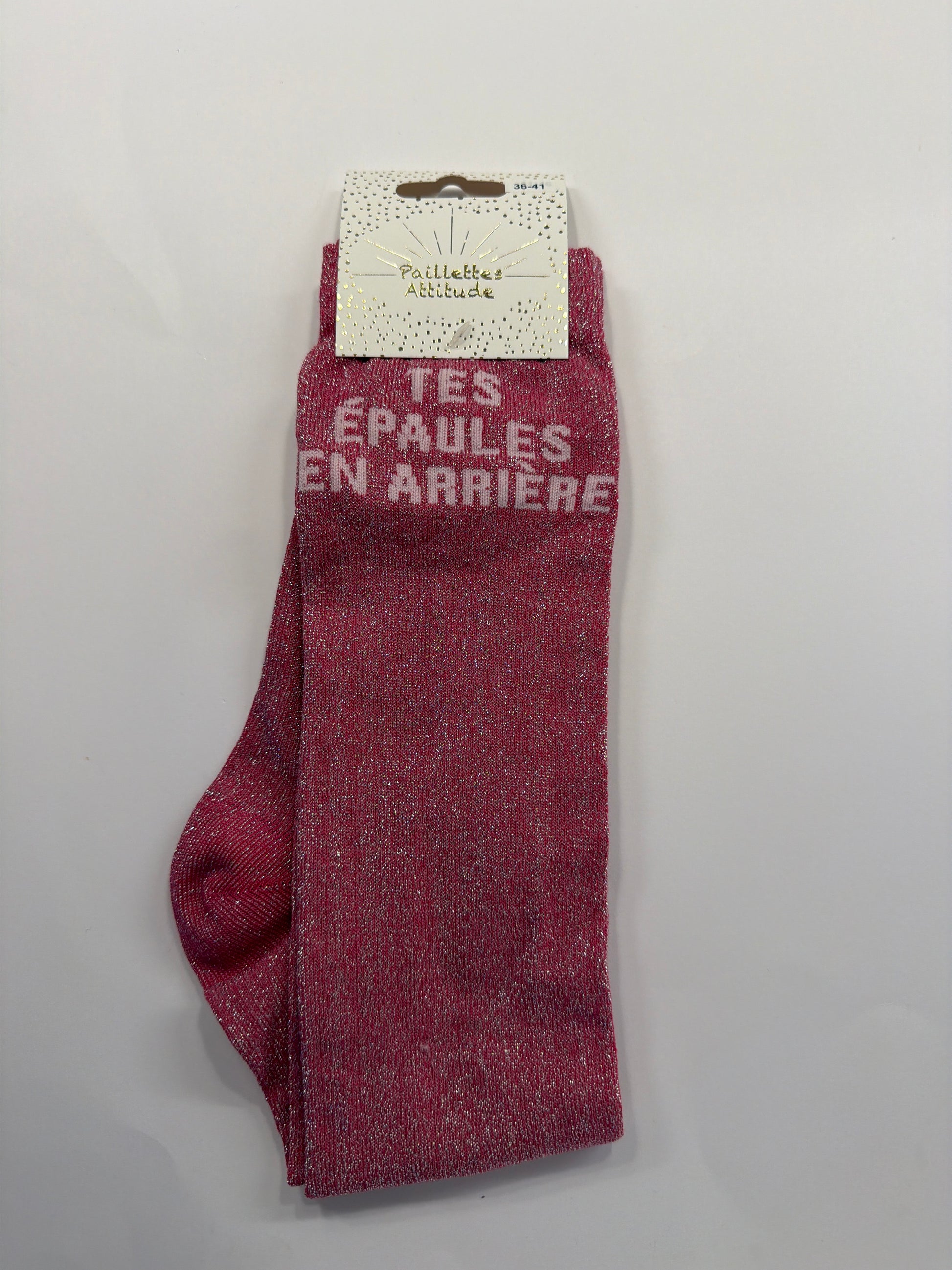 Chaussette pailletée équitation 36-41 TES ÉPAULES EN ARRIÈRE