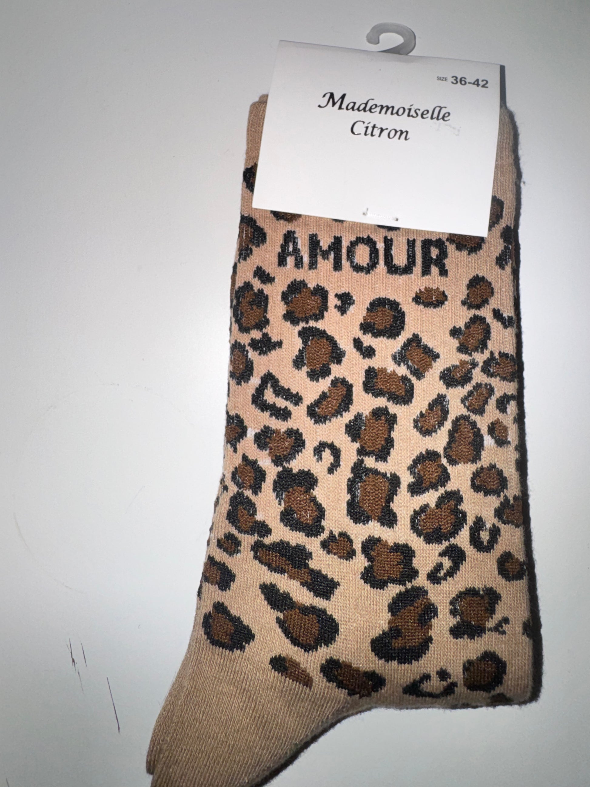 Chaussette léopard basique 36/42