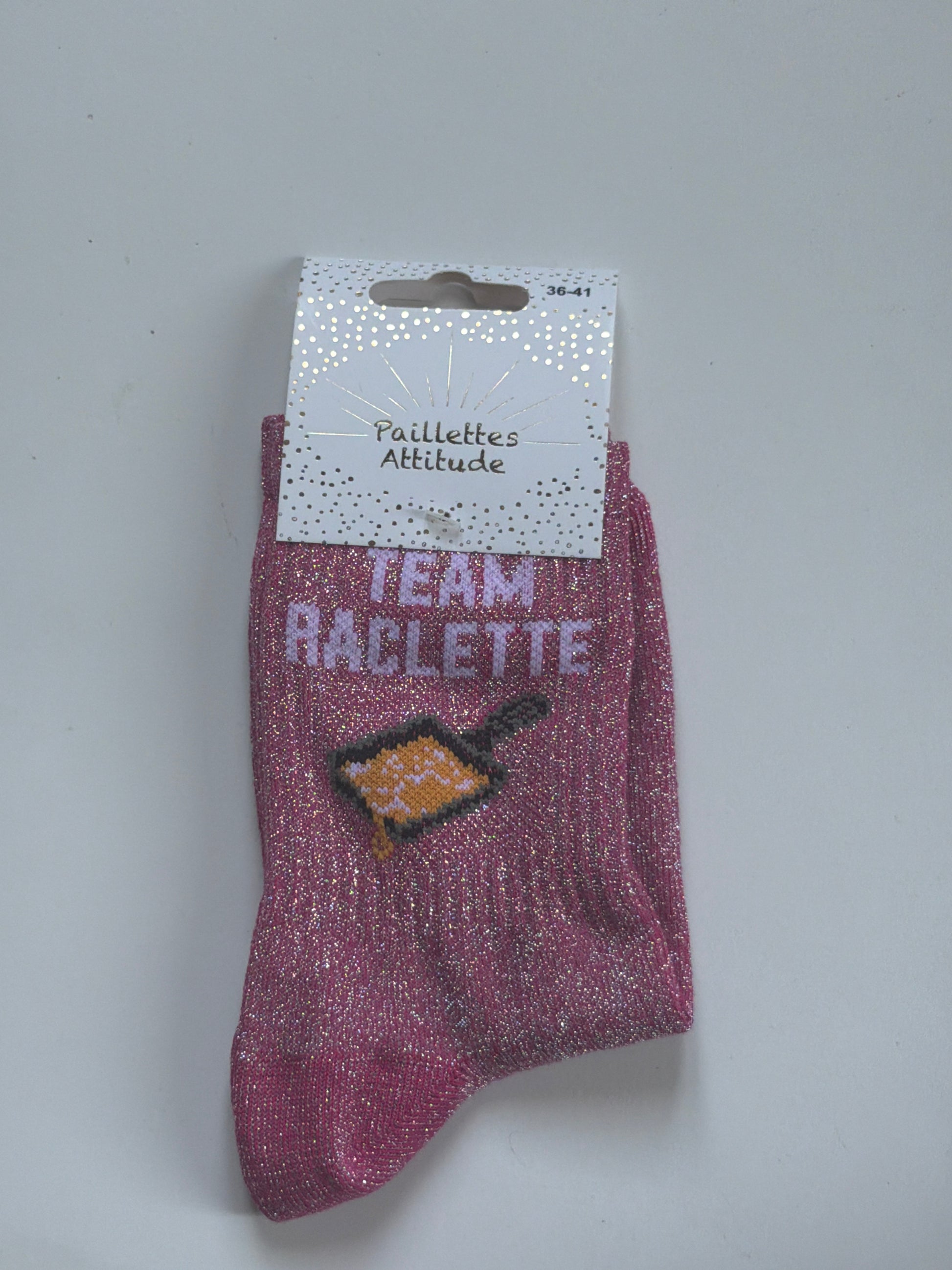 Chaussette de ville pailletée 36-41 TEAM RACLETTE