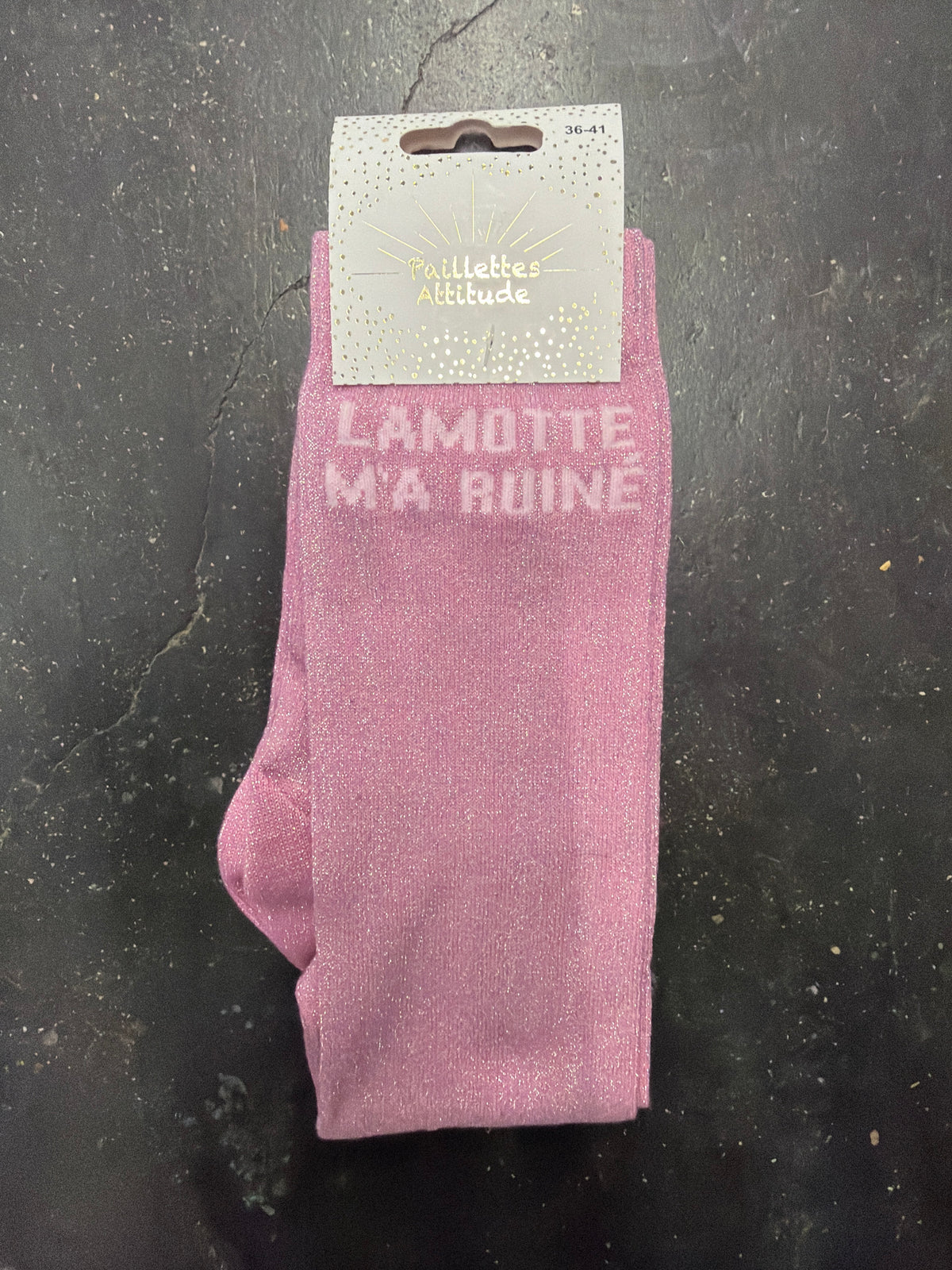 Chaussette équitation pailletée 36-41 LAMOTTE M’A RUINÉ