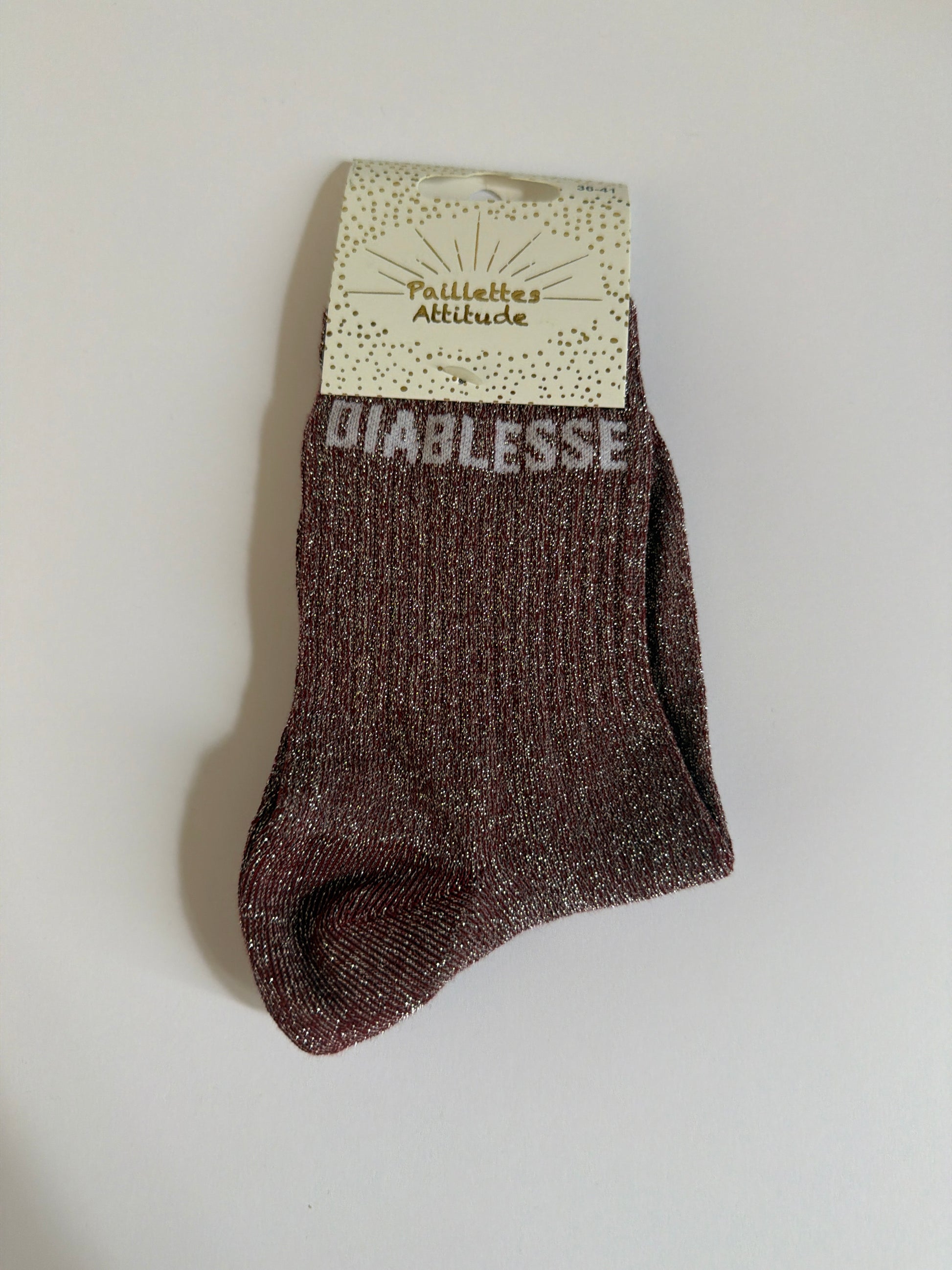 Chaussette de ville pailletée 36-41 DIABLESSE
