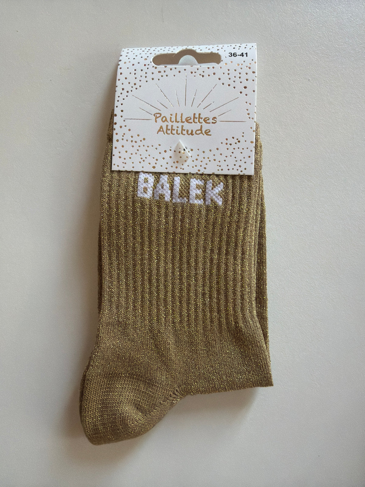 Chaussette de ville pailletée 36-41 BALEK