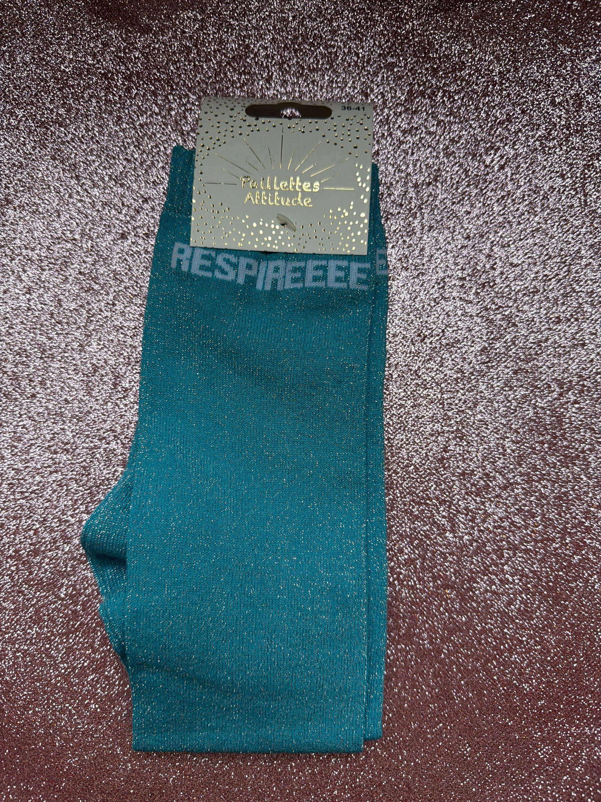 chaussette pailletée RESPIREEEE !  36/41