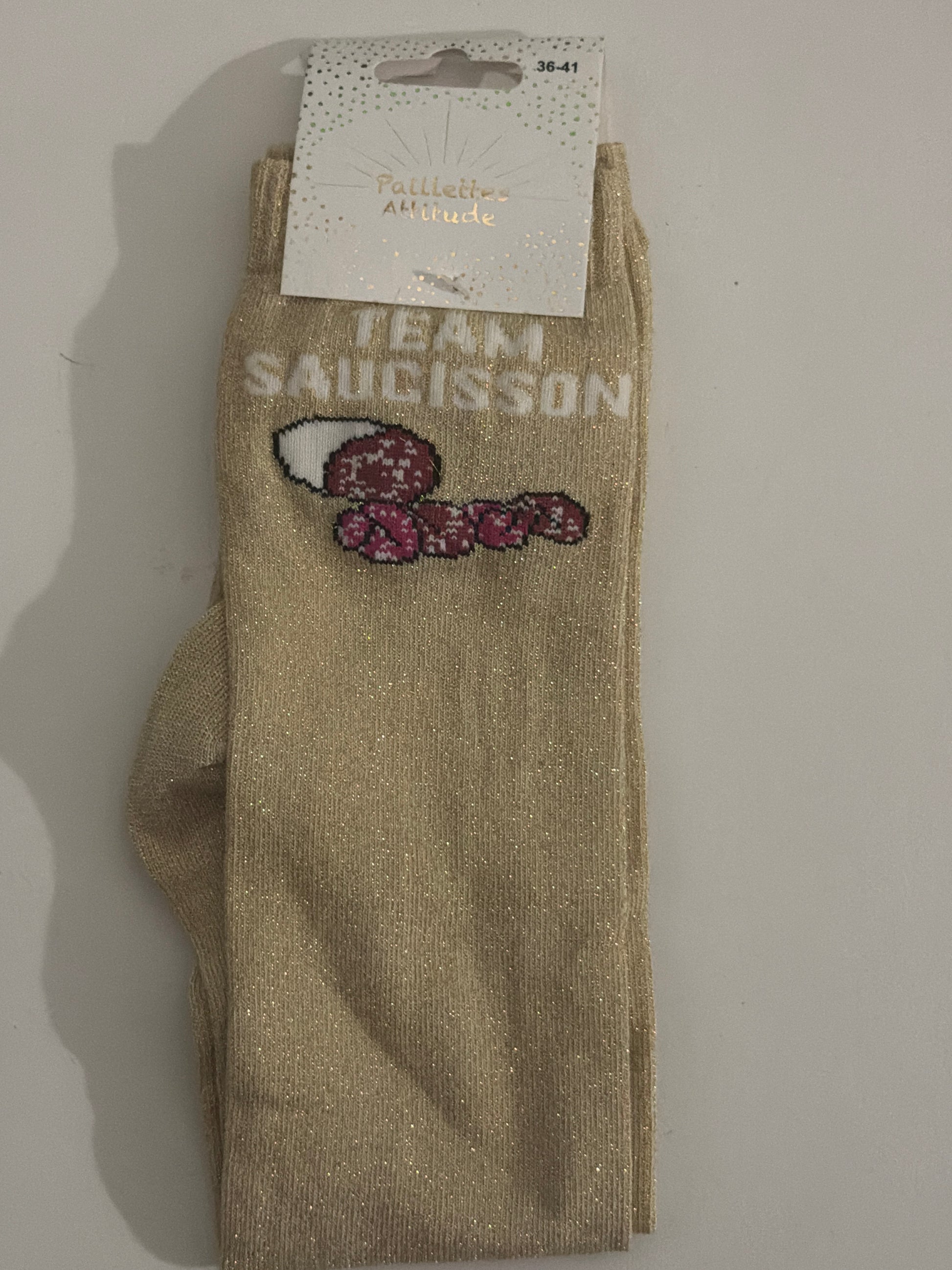 Chaussette équitation pailletée 36-41 TEAM SAUCISSON