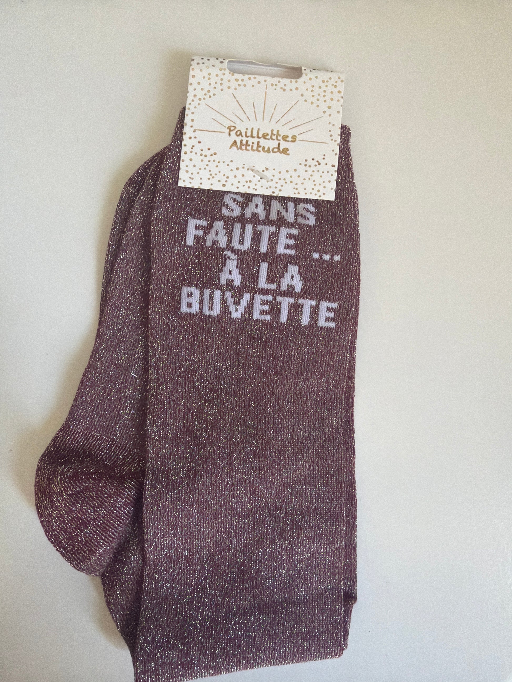 Chaussette pailletée équitation 36-41 SANS FAUTE … À LA BUVETTE