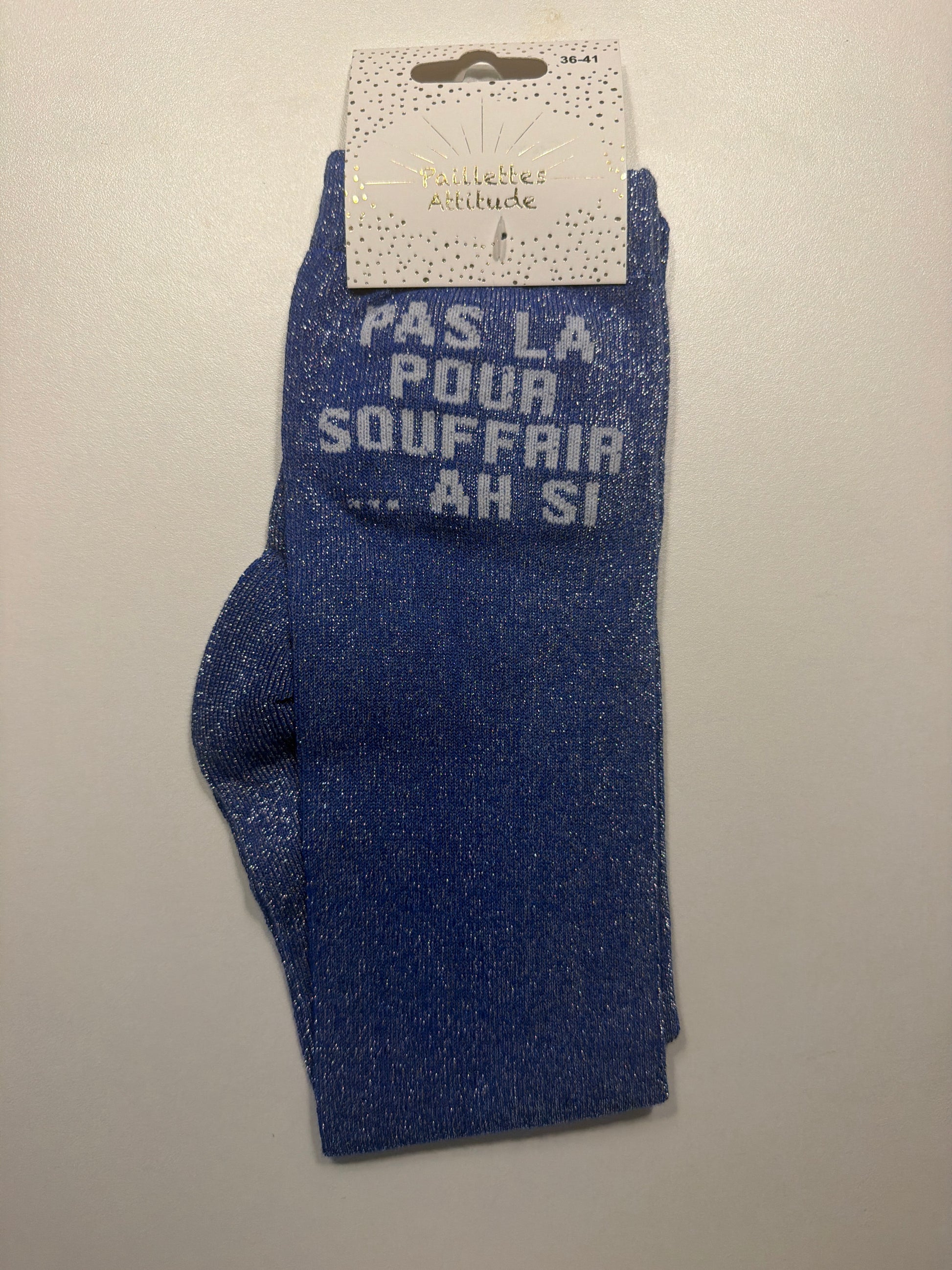 chaussette pailletée équitation 36-41 PAS LA POUR SOUFFRIR … AH SI