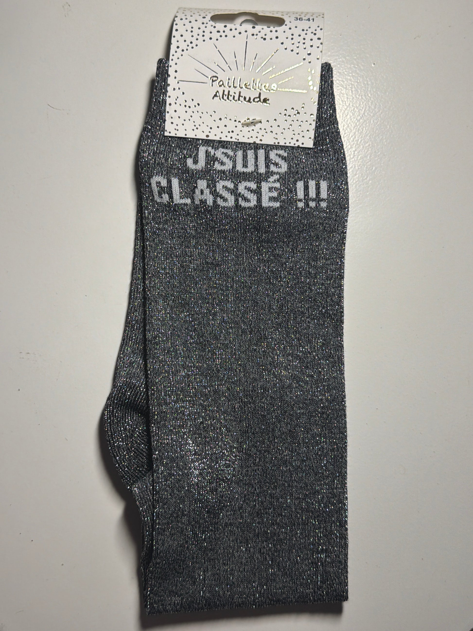 Chaussette pailletée équitation 36-41 J’SUIS CLASSÉ !!