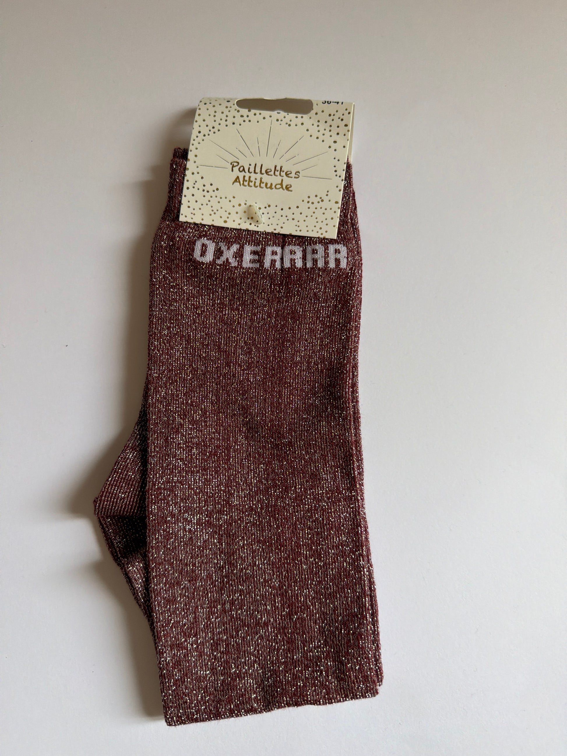 Chaussette pailletée équitation 36-41 OXERRRR