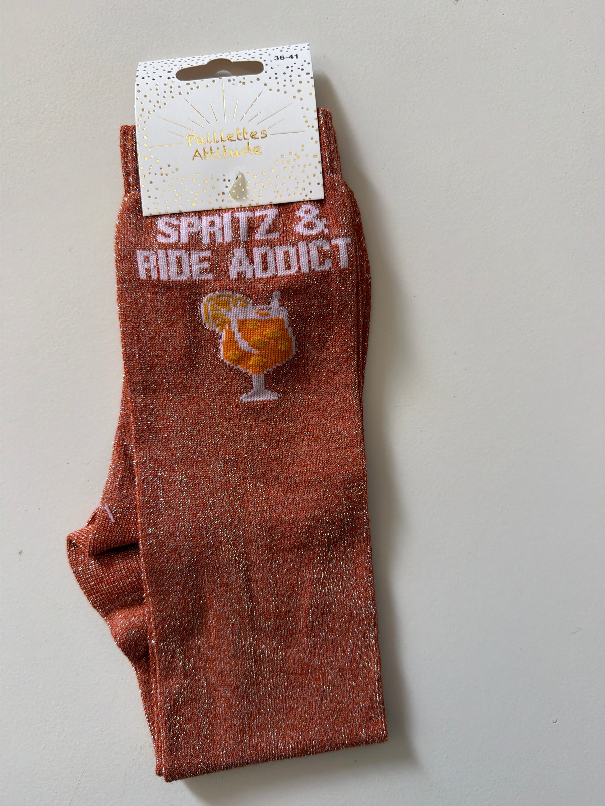 Chaussette équitation pailletée 36-41 SPRITZ & RIDE ADDICT