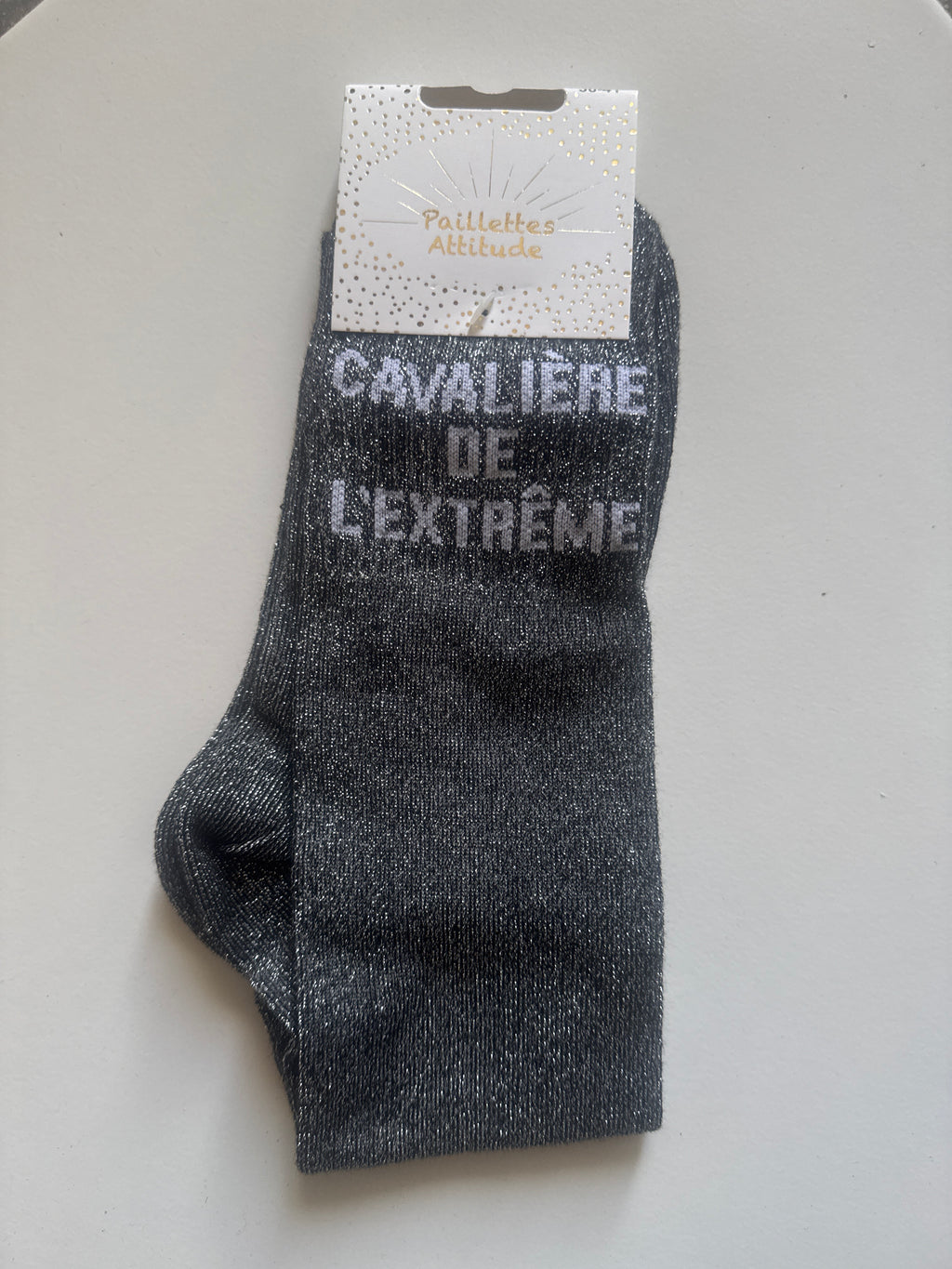 chaussette pailletée CAVALIÈRE DE L’EXTRÊME 36/41