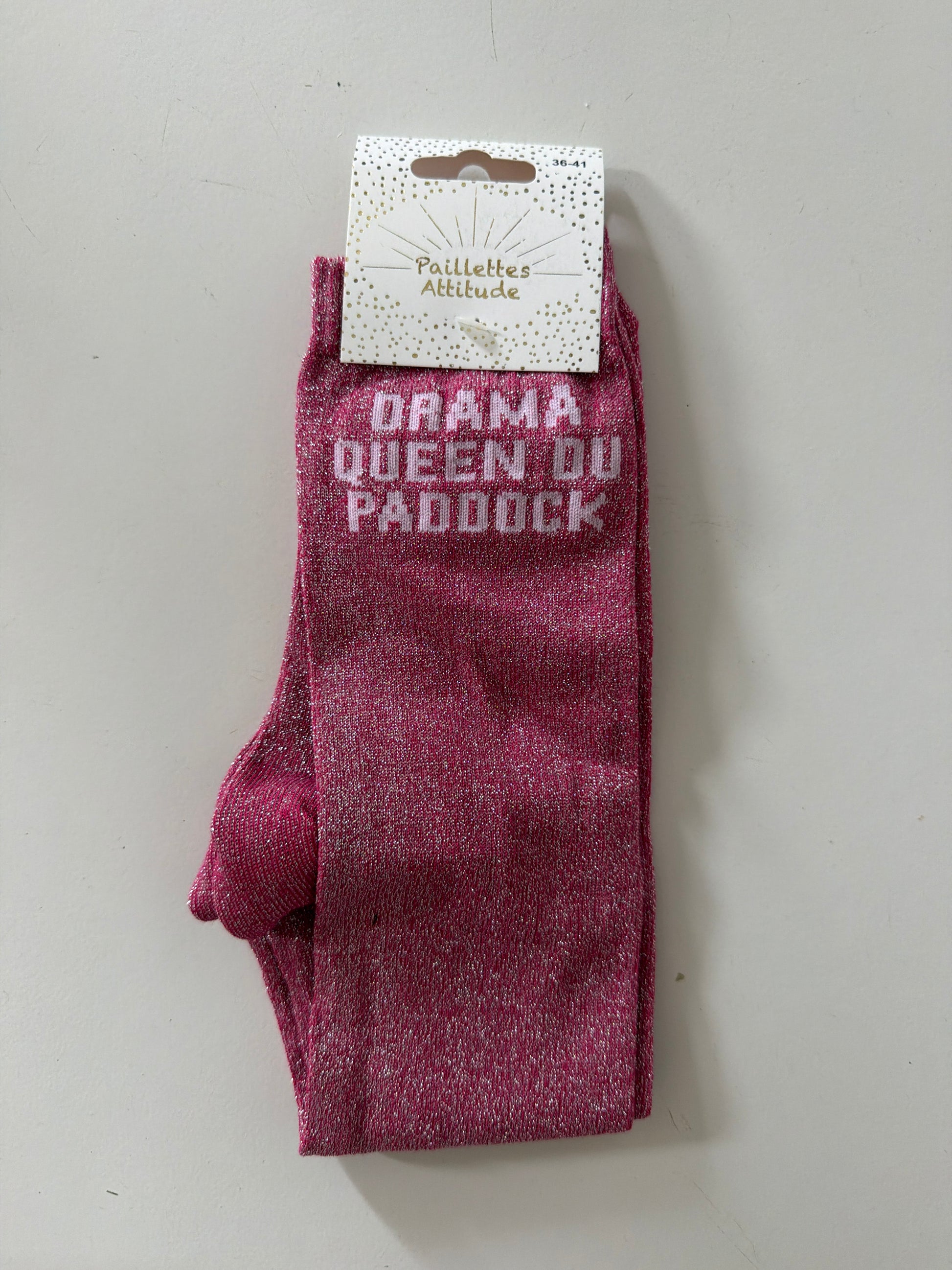 Chaussette équitation pailletée 36-41 DRAMA QUEEN DU PADDOCK