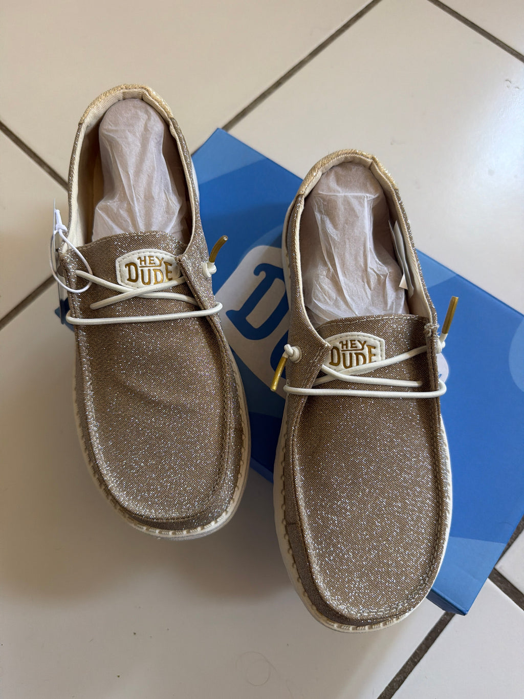 Chaussure pailletée doré HEYDUDE