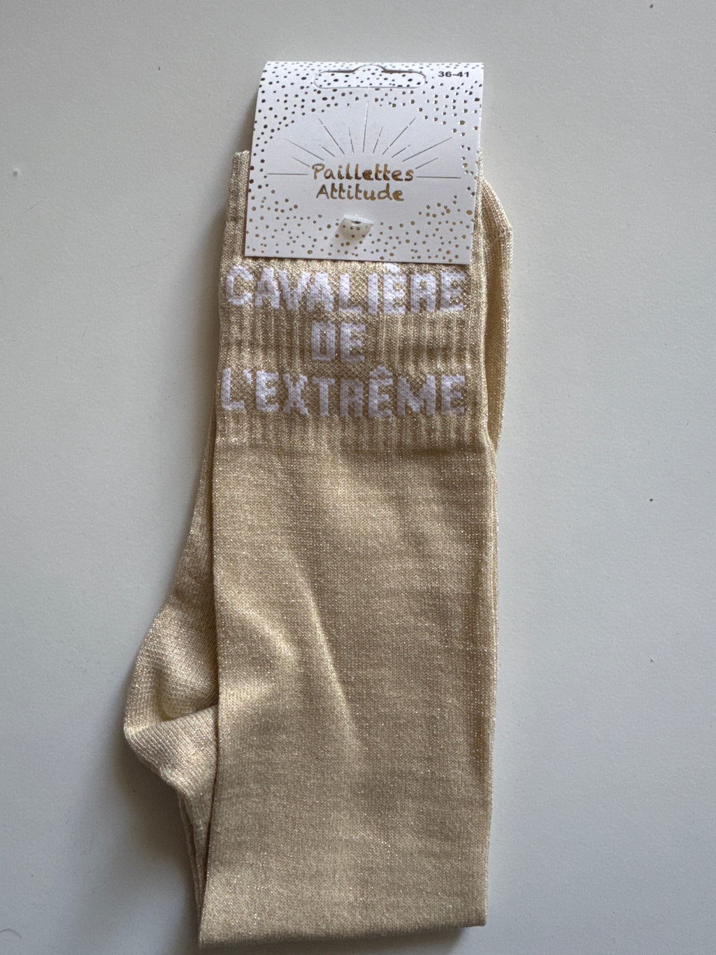 chaussette pailletée CAVALIÈRE DE L’EXTRÊME 36/41