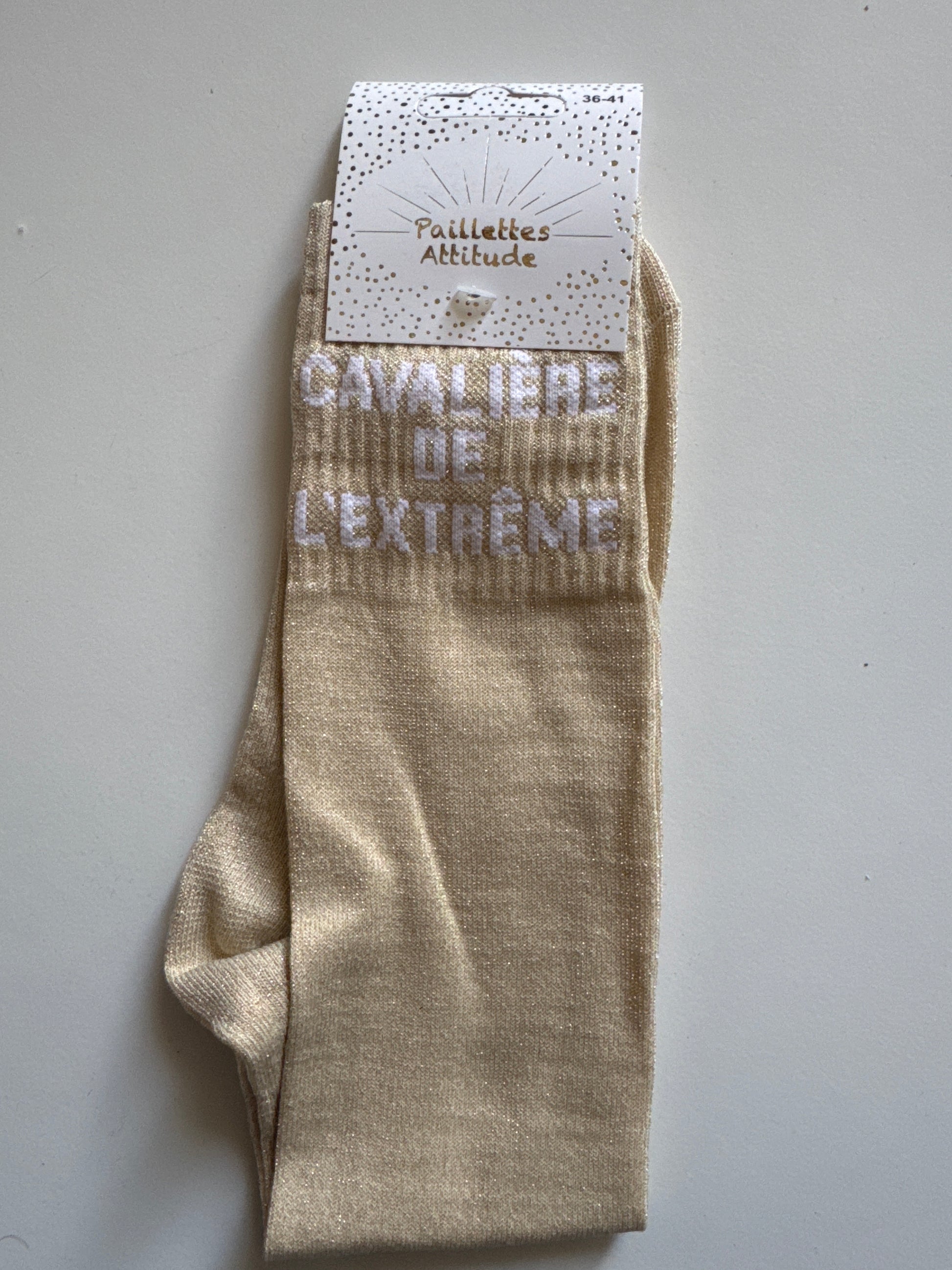 chaussette pailletée CAVALIÈRE DE L’EXTRÊME 36/41