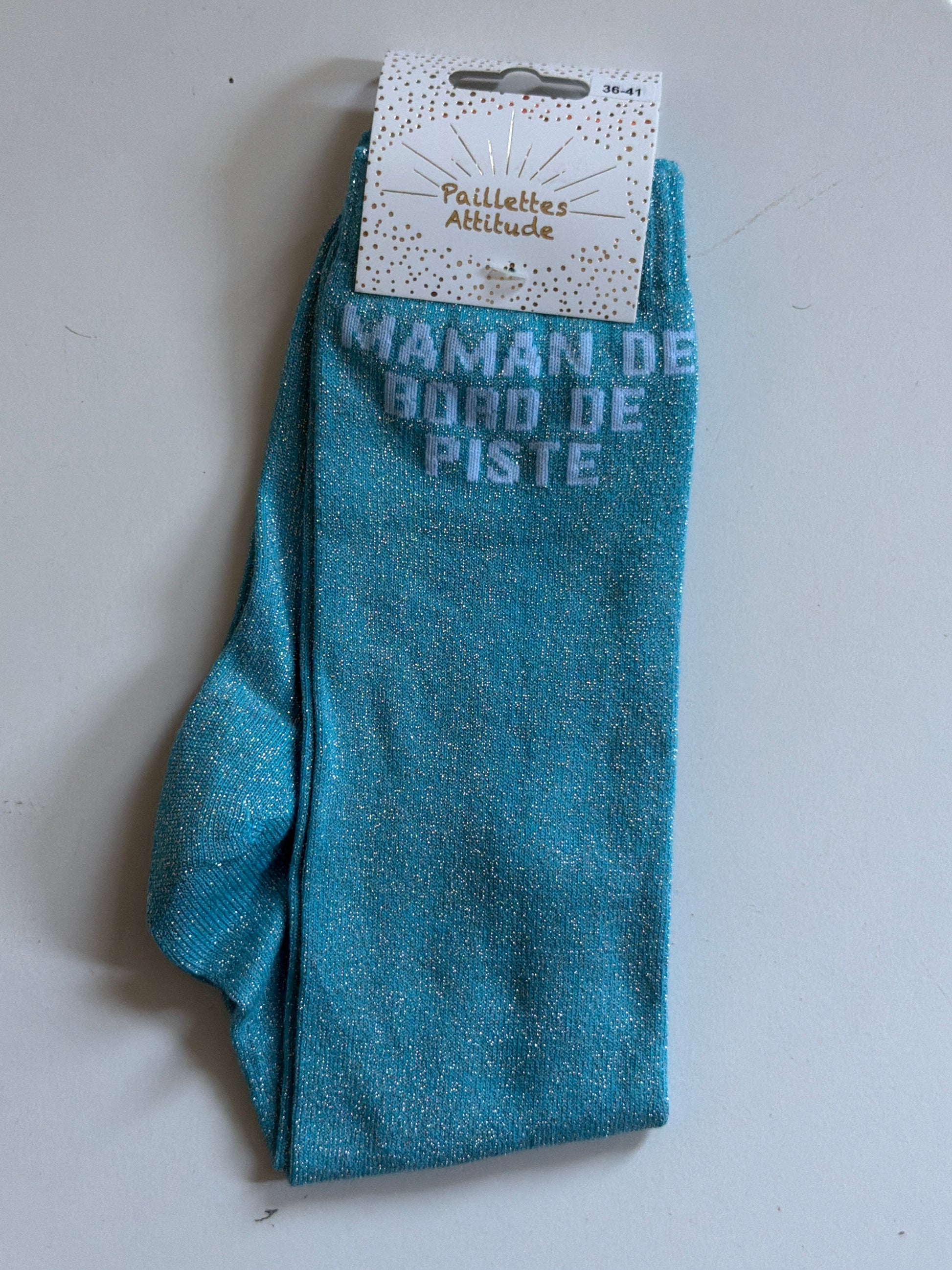 Chaussette pailletée équitation 36-41 MAMAN DE BORD DE PISTE
