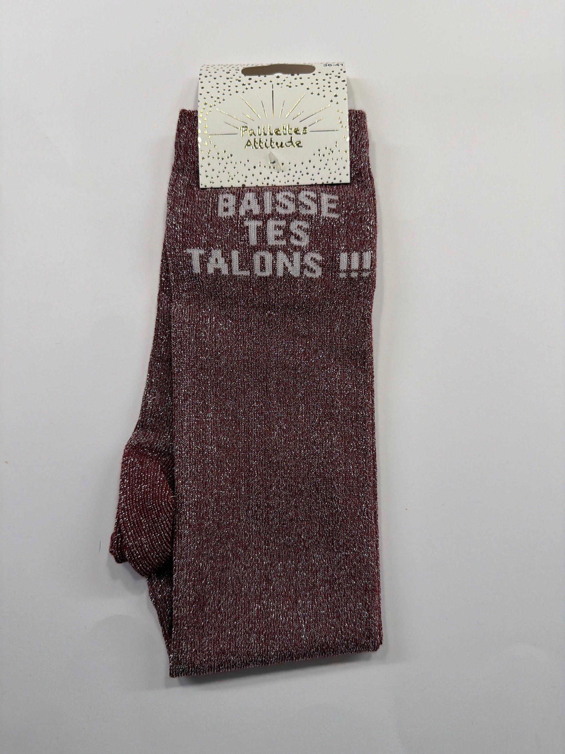 Chaussette pailletée équitation 36-41 BAISSE TES TALONS