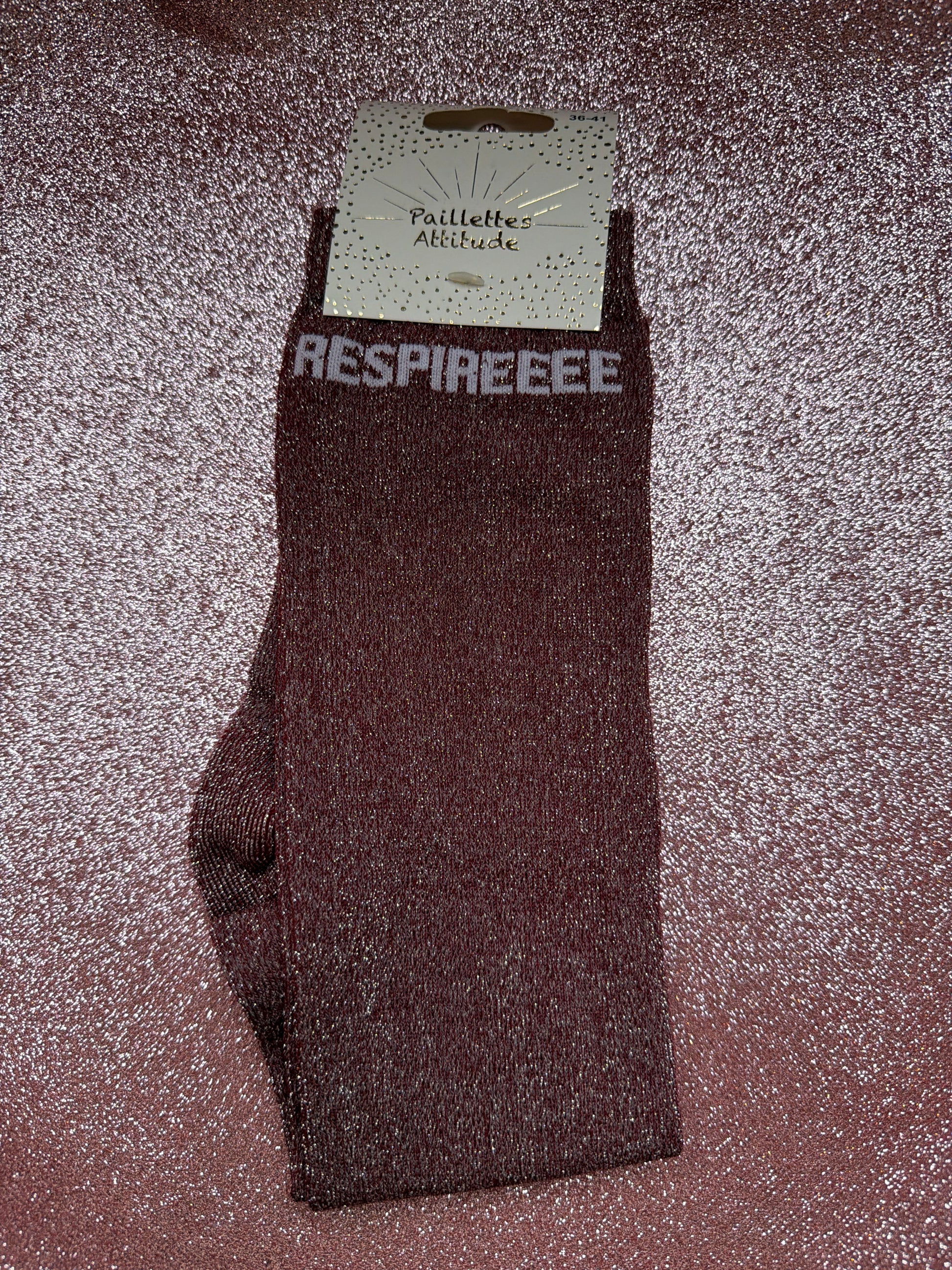 chaussette pailletée RESPIREEEE !  36/41