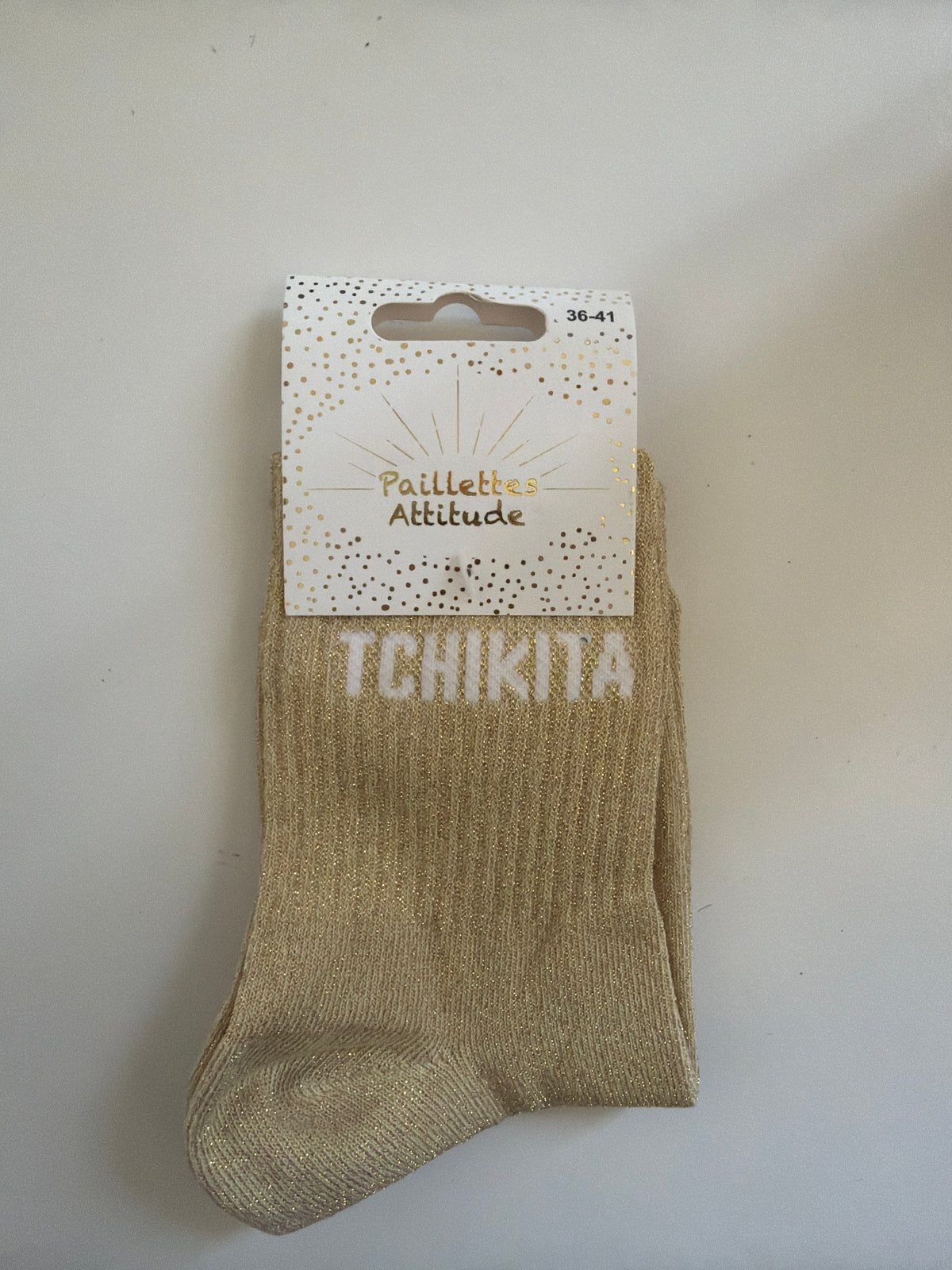 Chaussette pailletée de ville 36-41 TCHIKITA