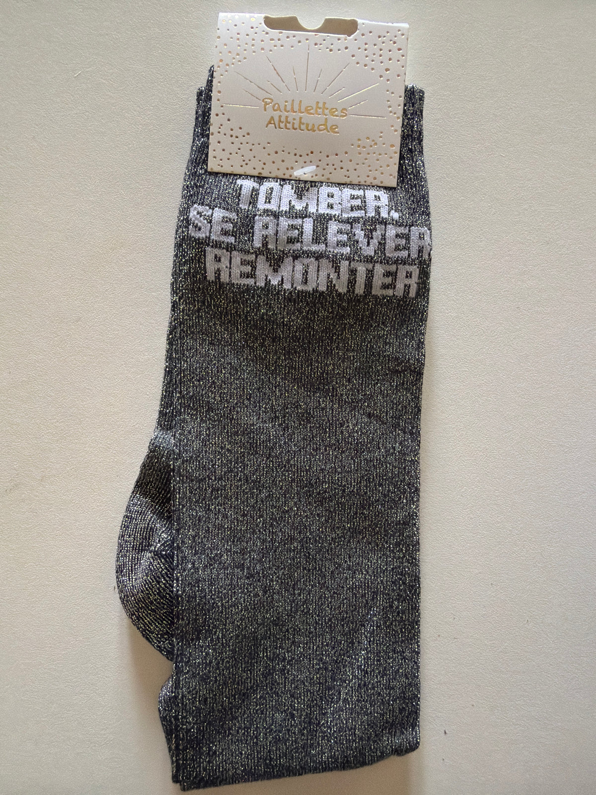Chaussette équitation pailletée 36-41 TOMBER, SE RELEVER, REMONTER