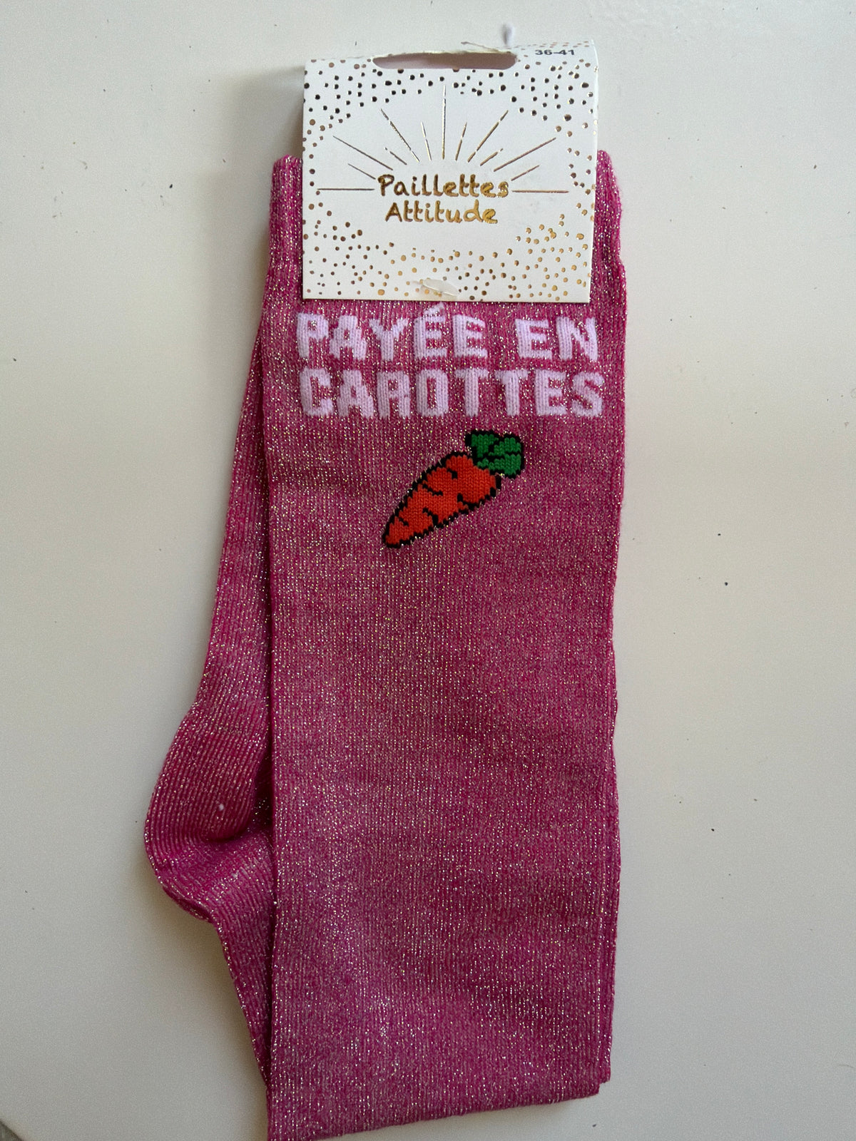 Chaussette pailletée équitation 36-41 PAYÉE EN CAROTTES 🥕