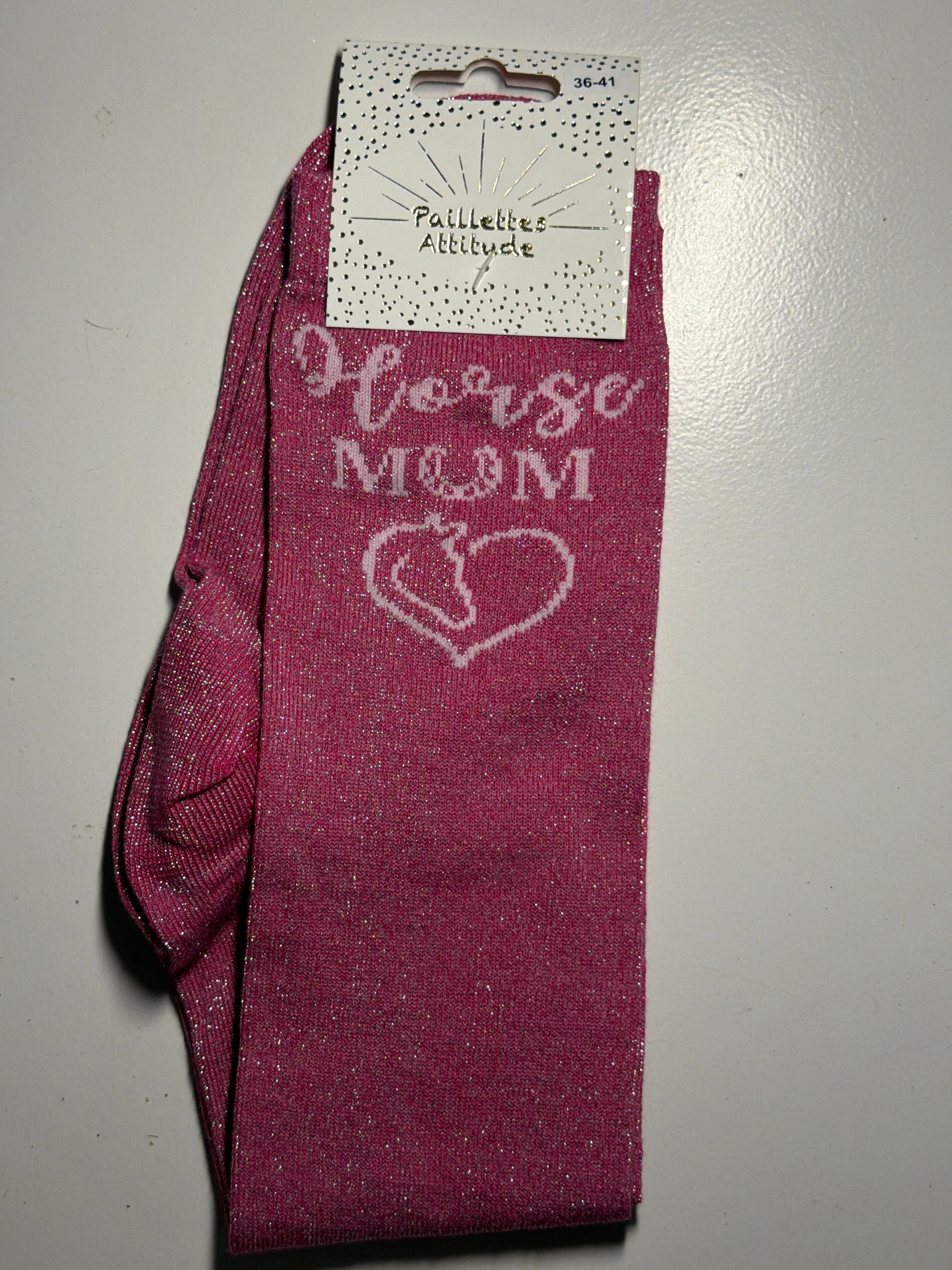 Chaussette pailletée équitation 36-41 HORSE MUM