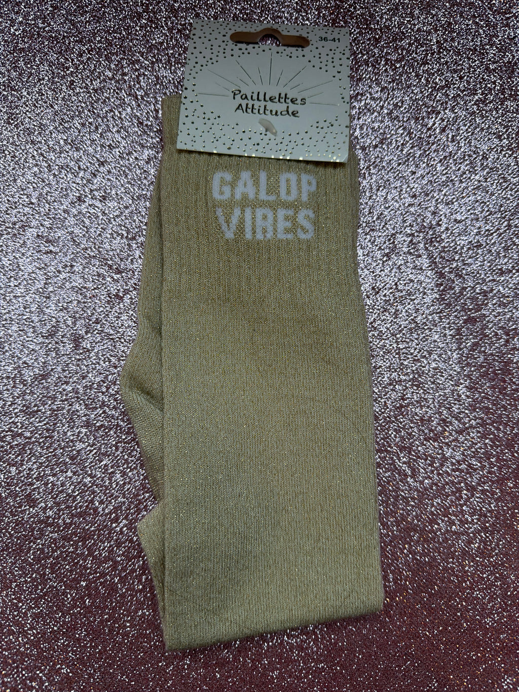 chaussette pailleté GALOP VIBES 36/41